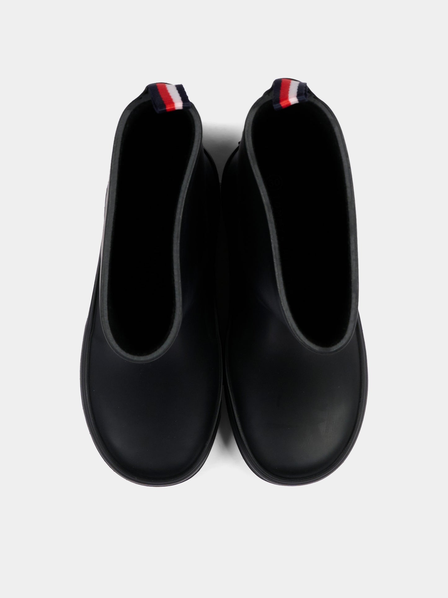 Bottes de pluie noires pour enfants avec logo