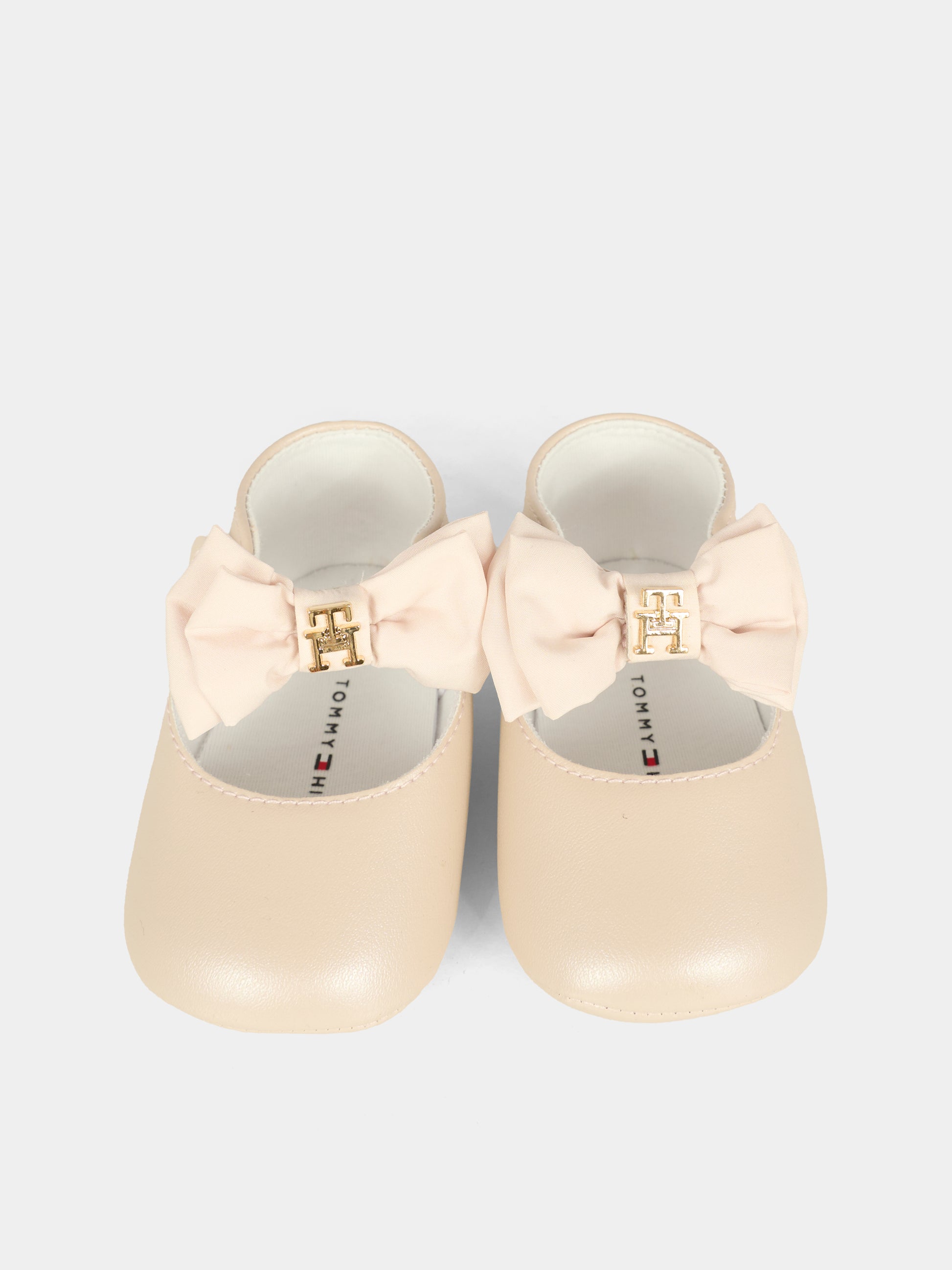 Ballerine rosa per neonata con fiocco,Tommy Hilfiger Junior,T0A3 33957 1625359