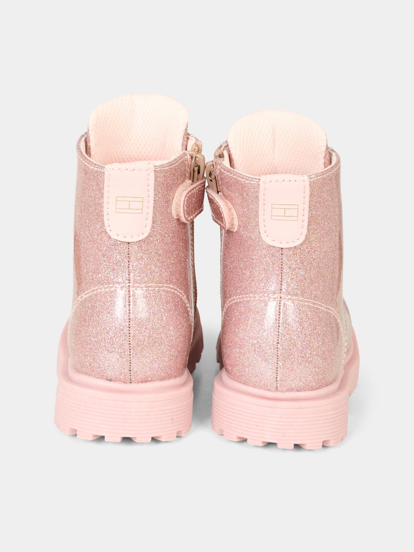 Anfibi rosa per bambina con logo,Tommy Hilfiger Junior,T1A5 34005 1237302