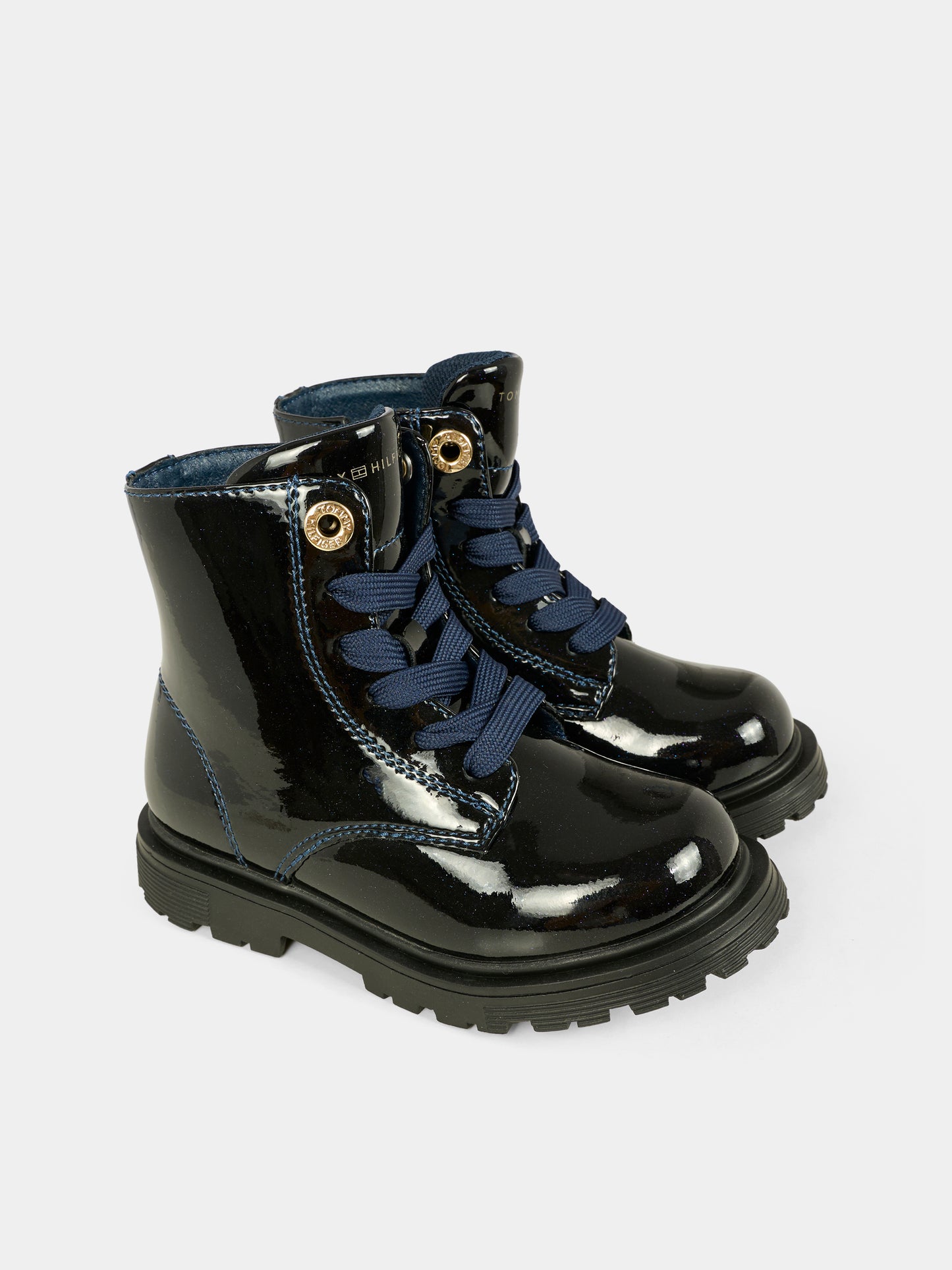 Anfibi blu per bambina con bandierina,Tommy Hilfiger Junior,T1A5 34005 1237800