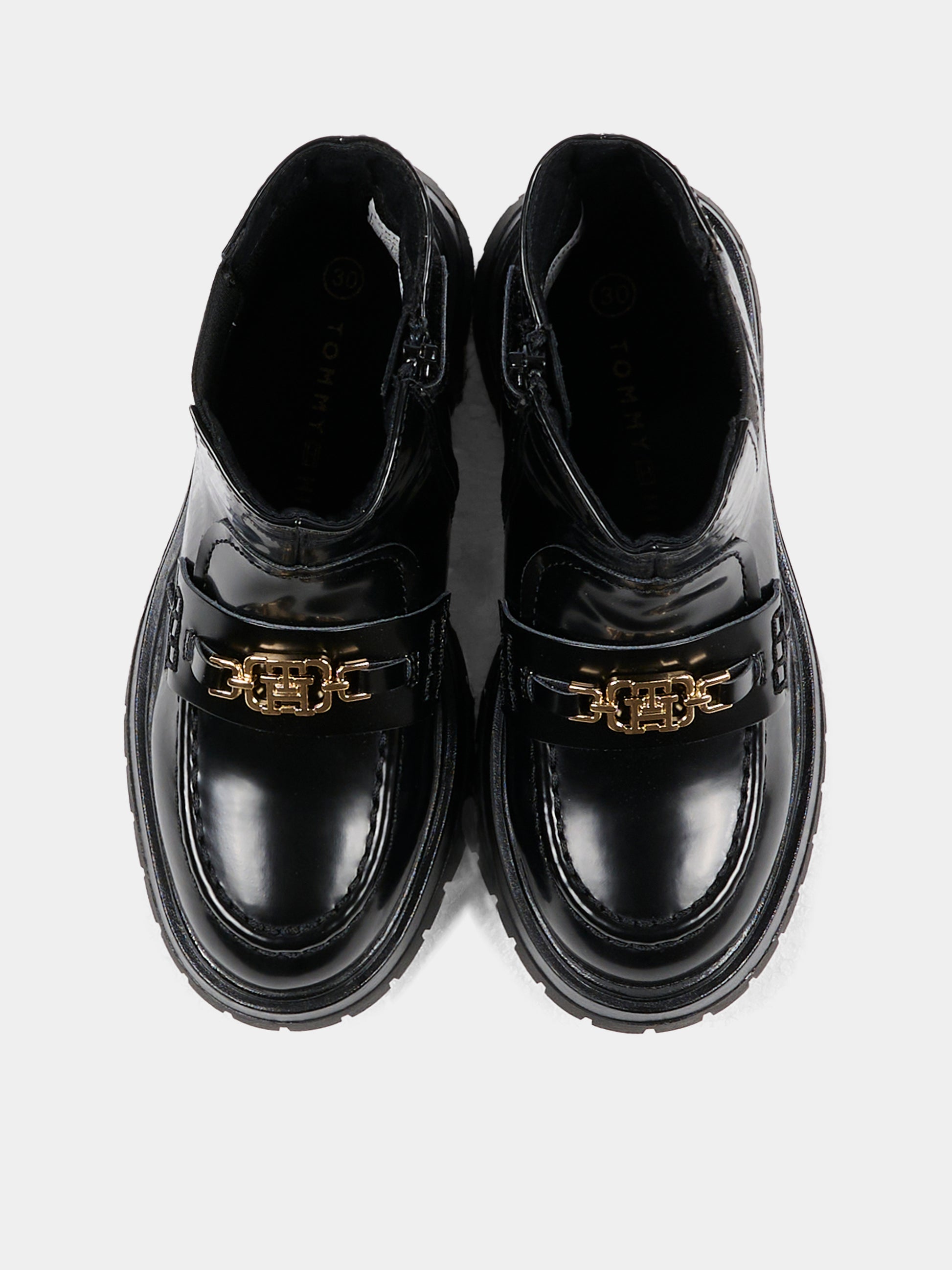 Stivaletti neri per bambina con logo,Tommy Hilfiger Junior,T3A5 34017 1453999