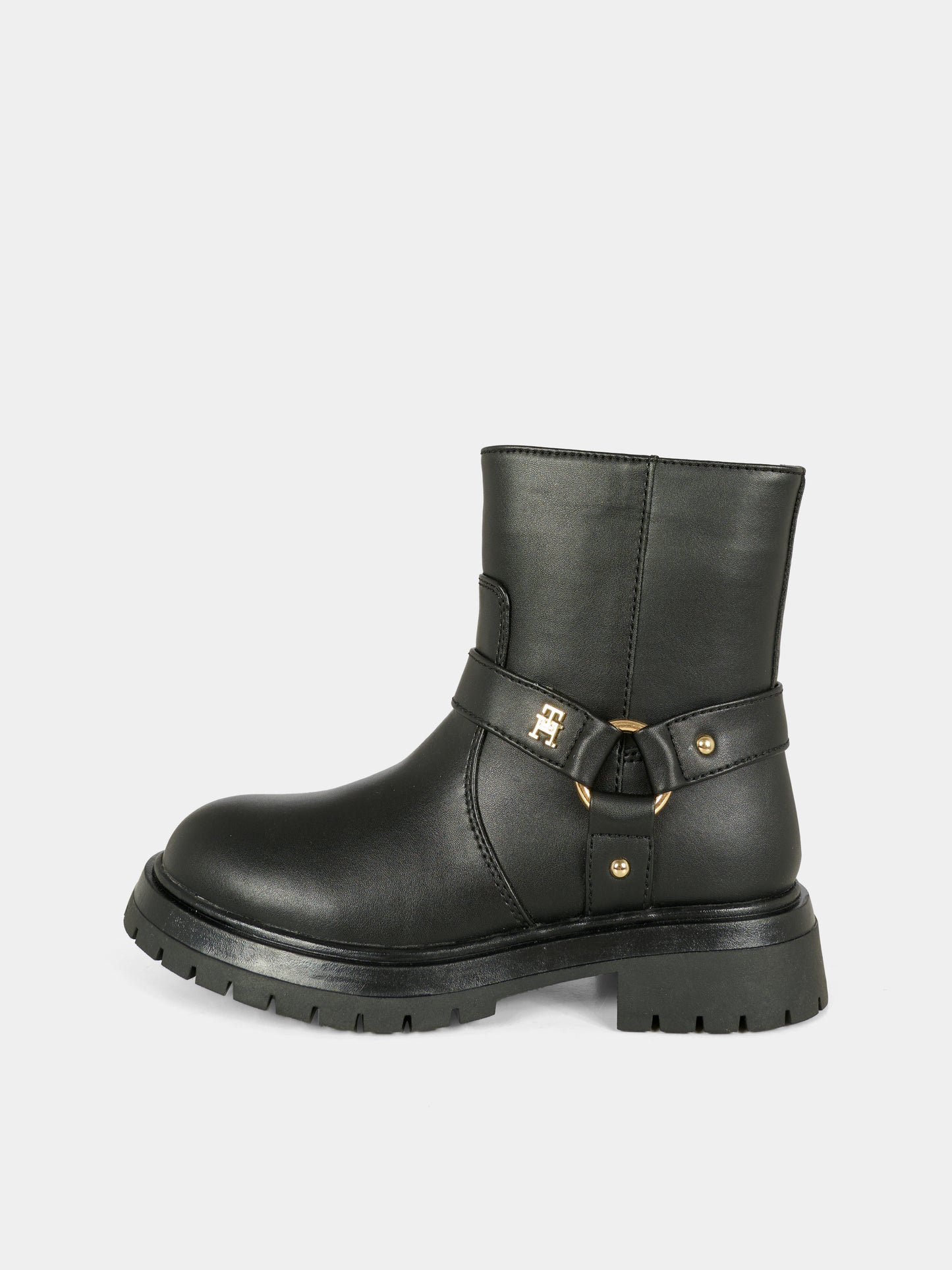 Stivaletti neri per bambina con logo,Tommy Hilfiger Junior,T3A5 34021 1355999