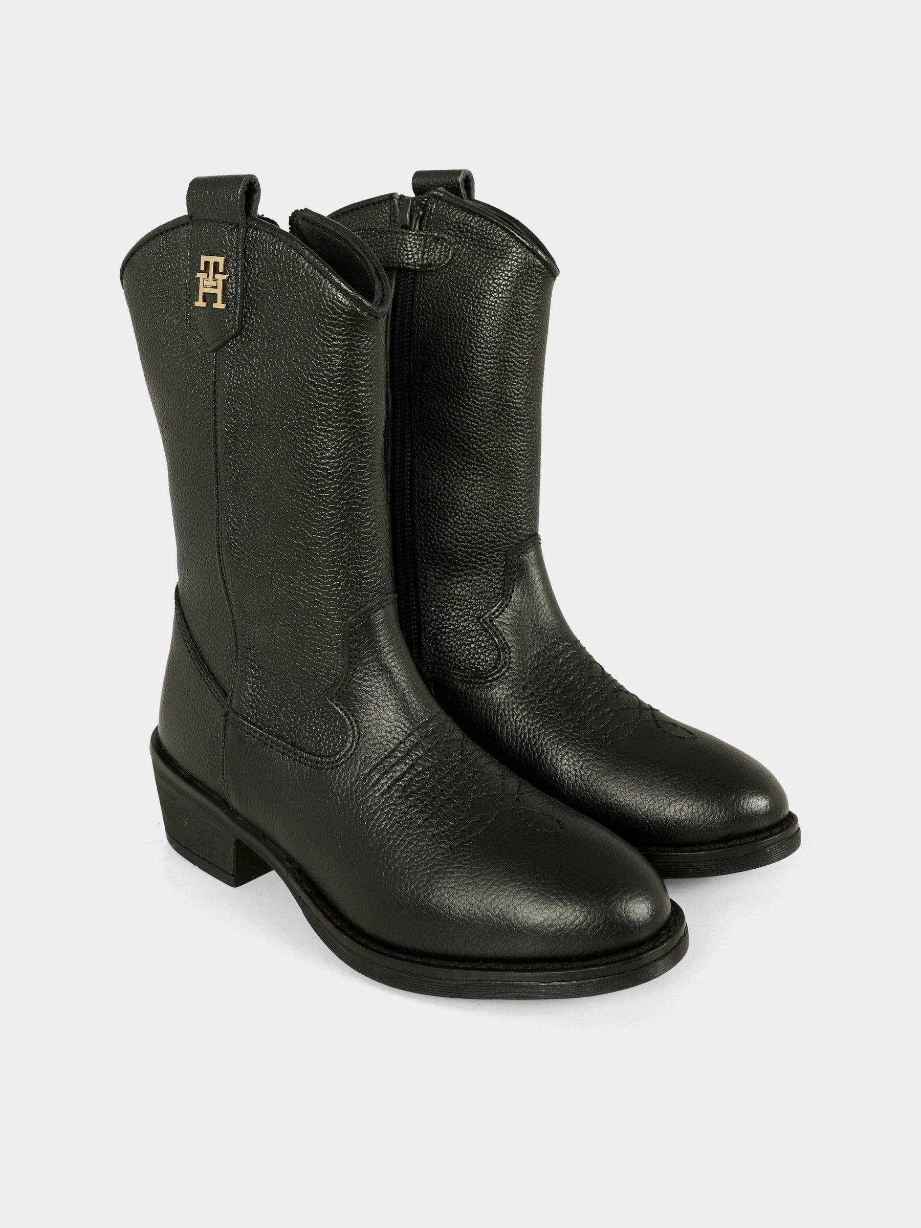 Stivali texani neri per bambina,Tommy Hilfiger Junior,T3A6 34040 0036999