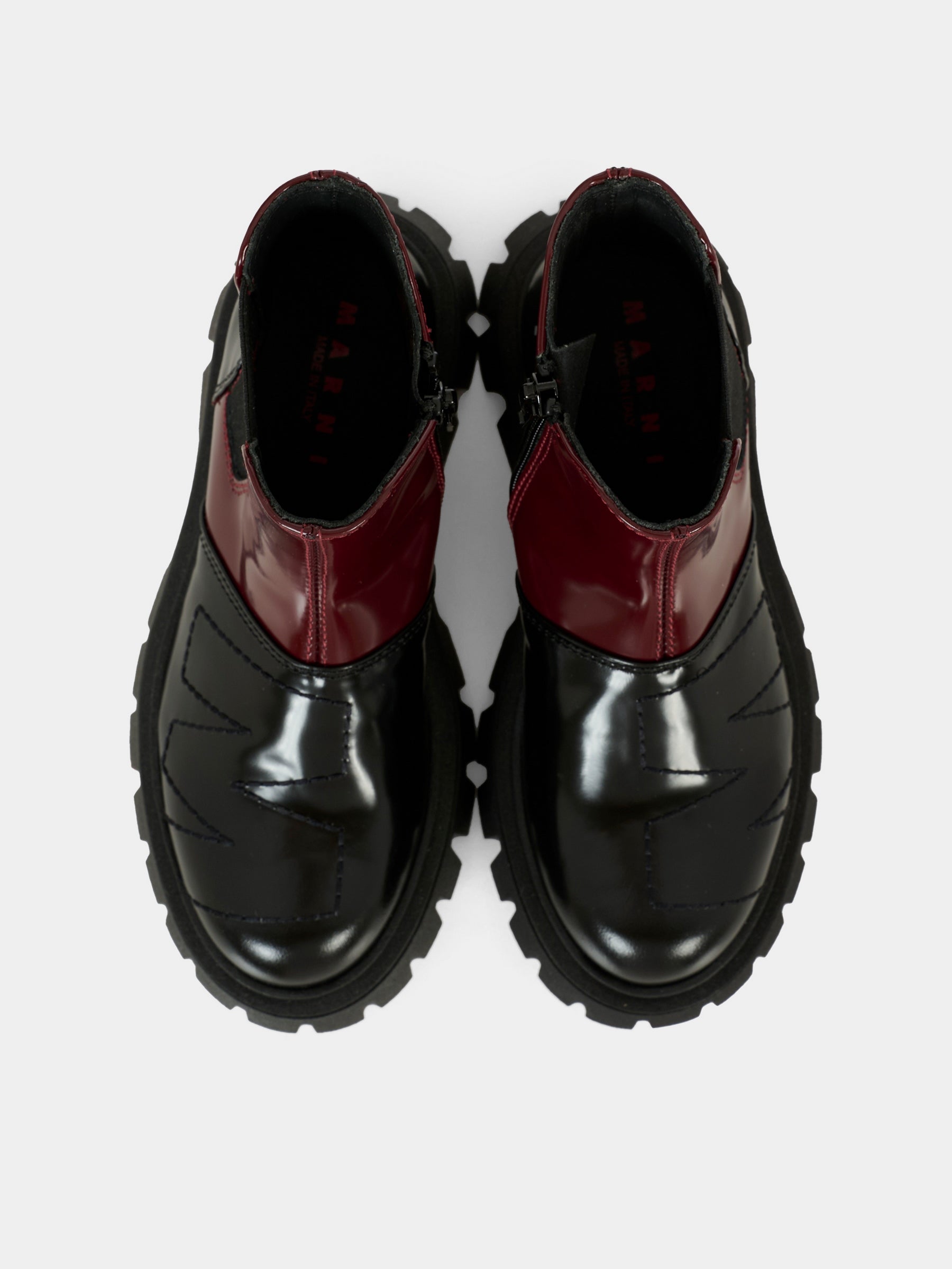 Stivaletti neri per bambini con logo,Marni Kids,82046 - VAR1