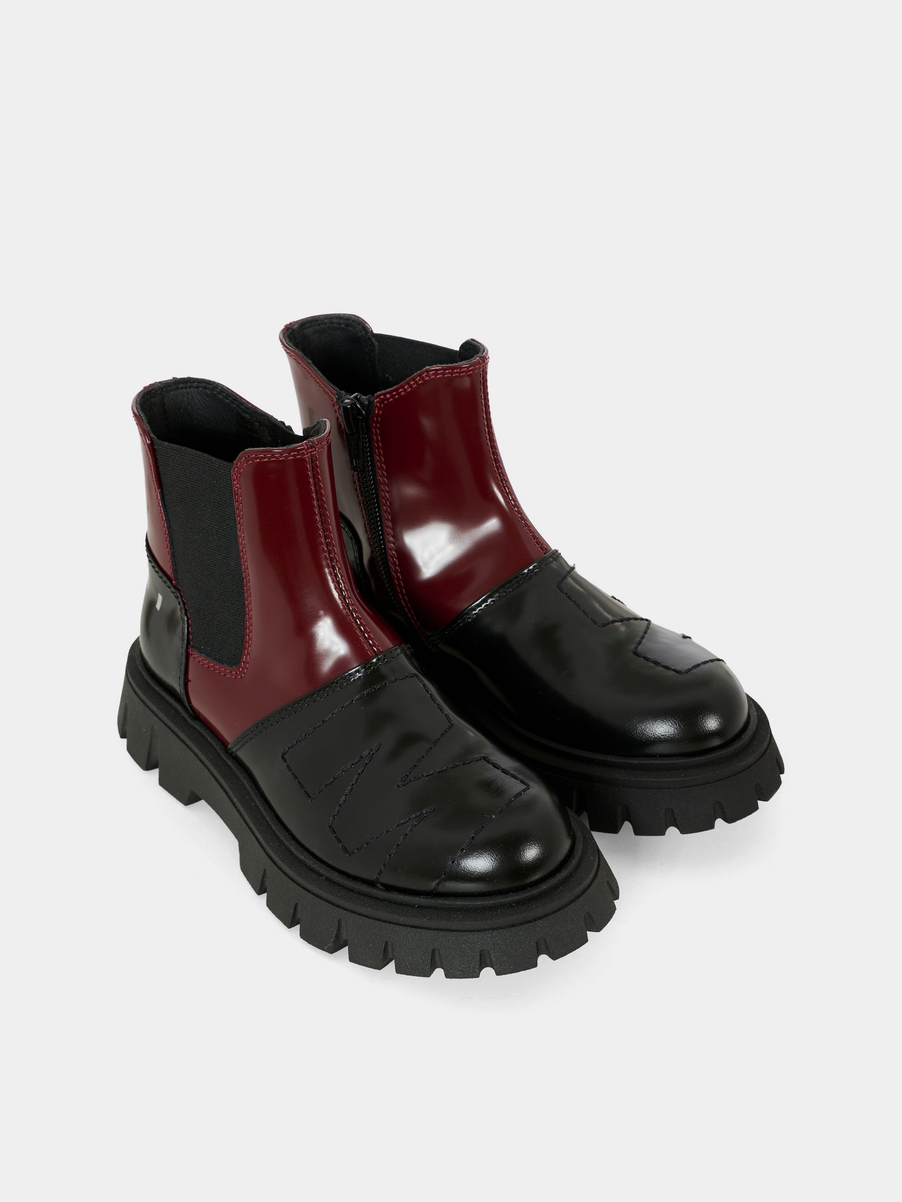 Stivaletti neri per bambini con logo,Marni Kids,82046 - VAR1