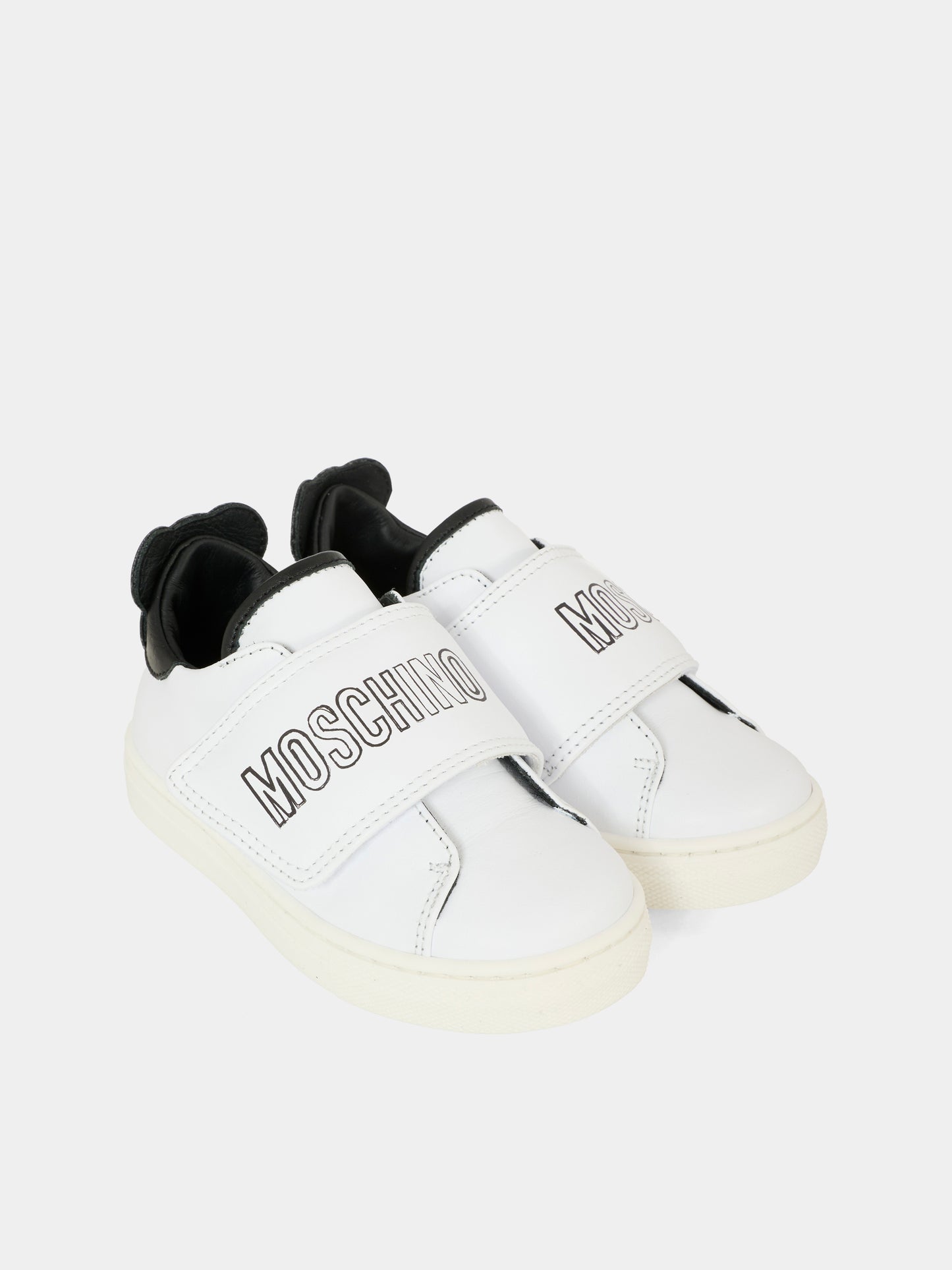 Sneakers bianche per neonato e bambino con Teddy Bear,Moschino Kids,81832 - VAR2