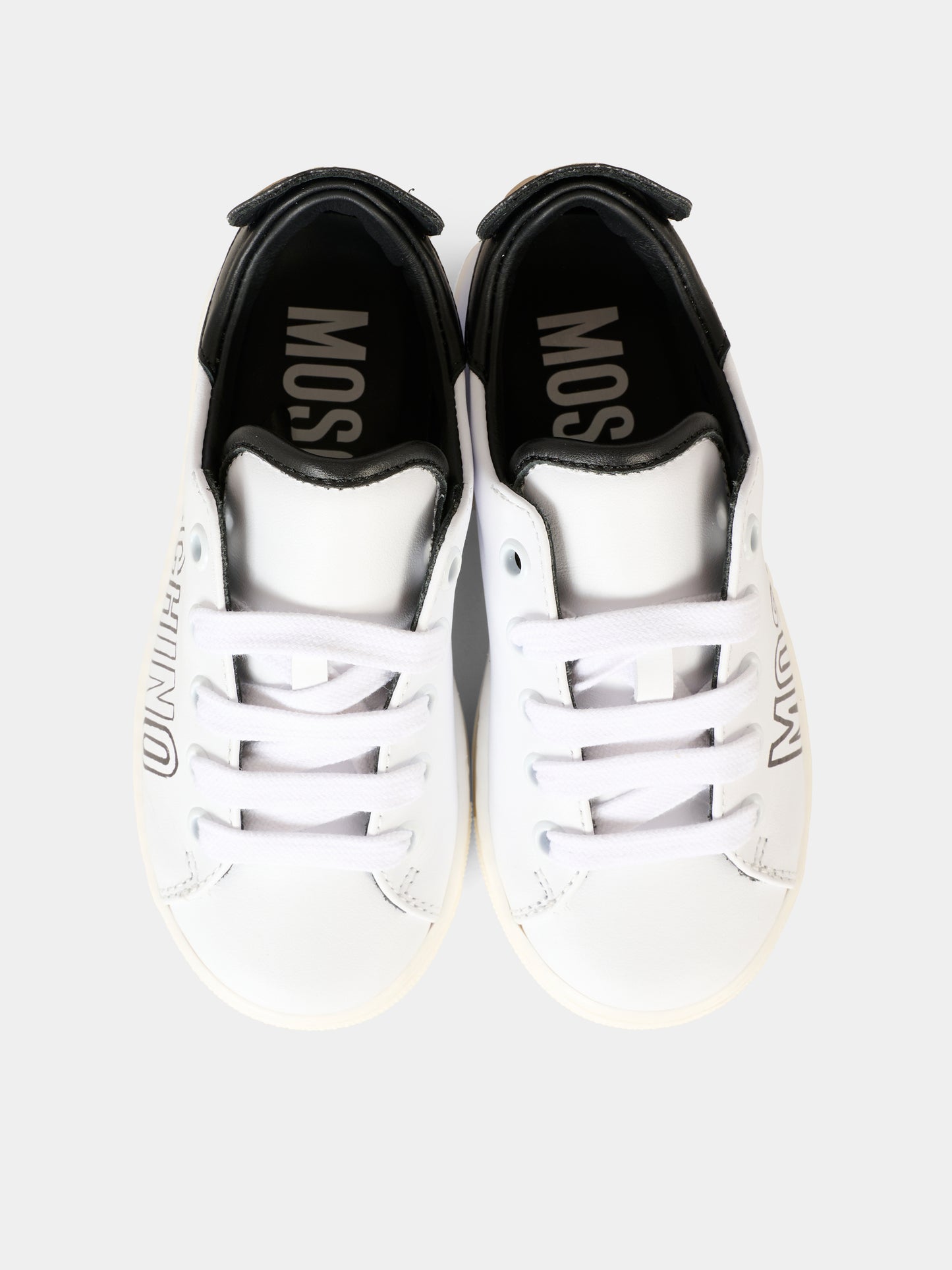 Sneakers bianche per bambino con Teddy Bear,Moschino Kids,81906 - VAR2