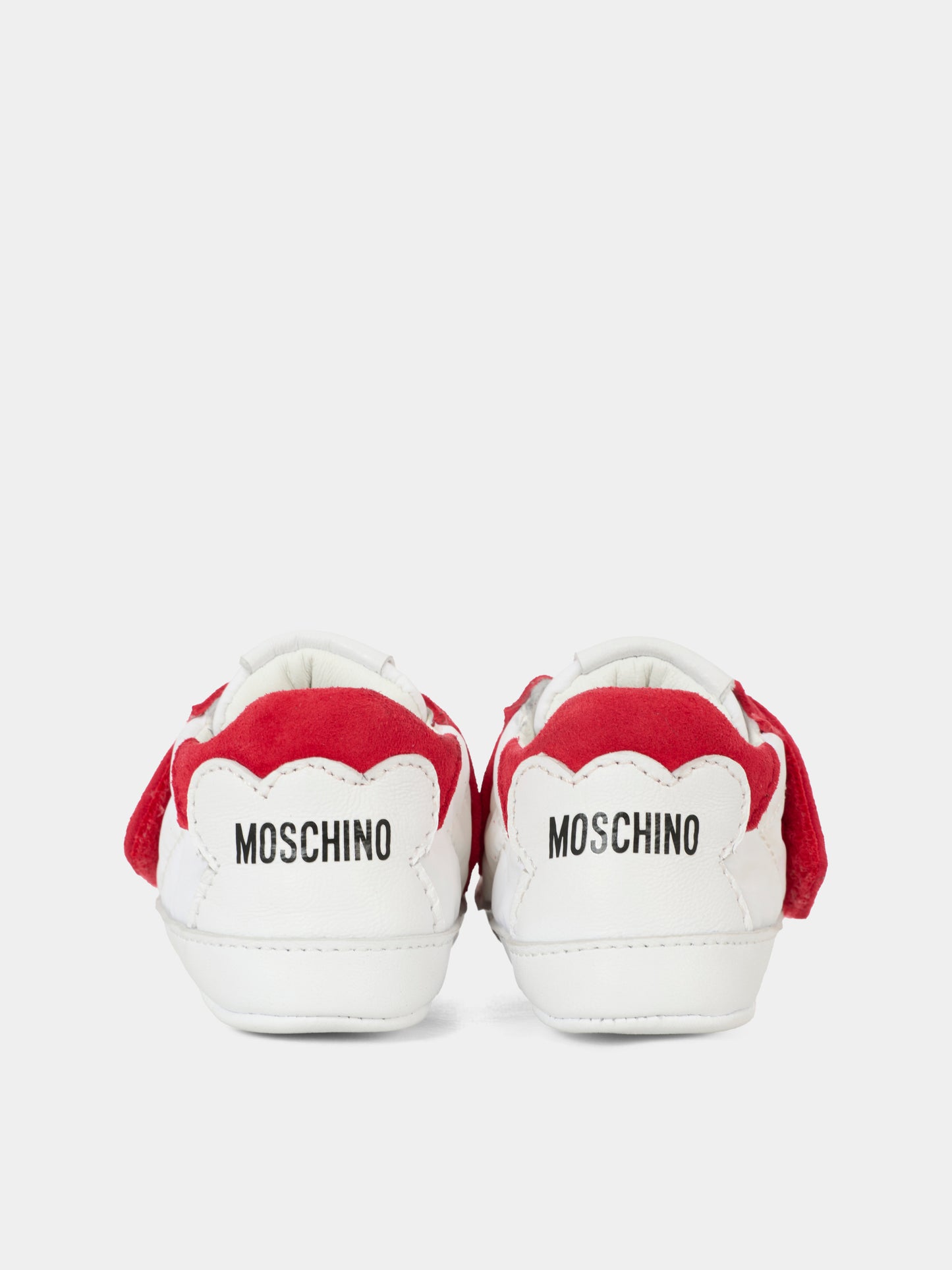 Sneakers rosse per neonati con logo,Moschino Kids,81807 - VAR1