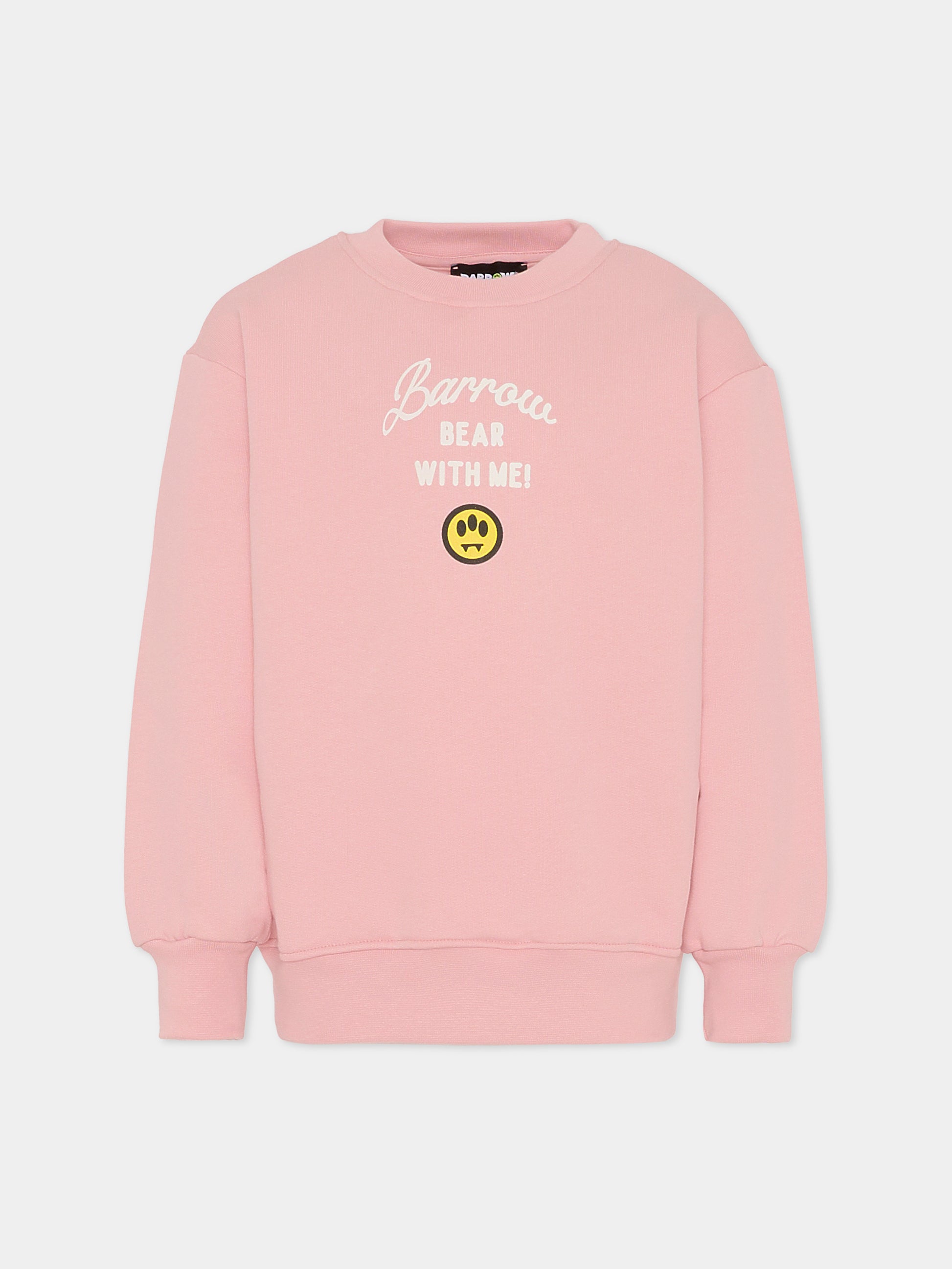 Felpa rosa per bambina con Bear,Barrow,F5BKJGSW132 406
