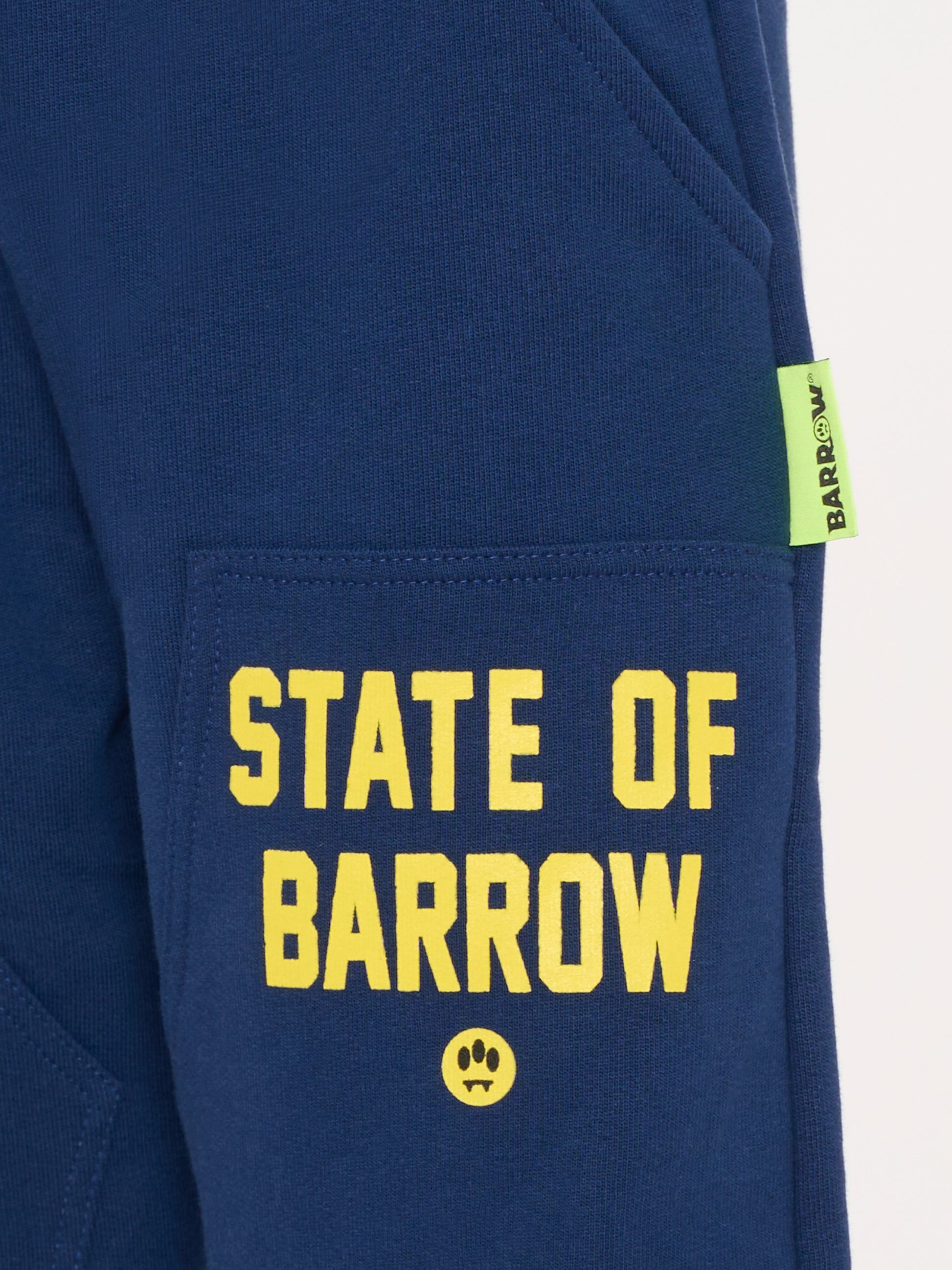 Pantaloni blu per bambini con scritta,Barrow,F5BKJUFP080 060