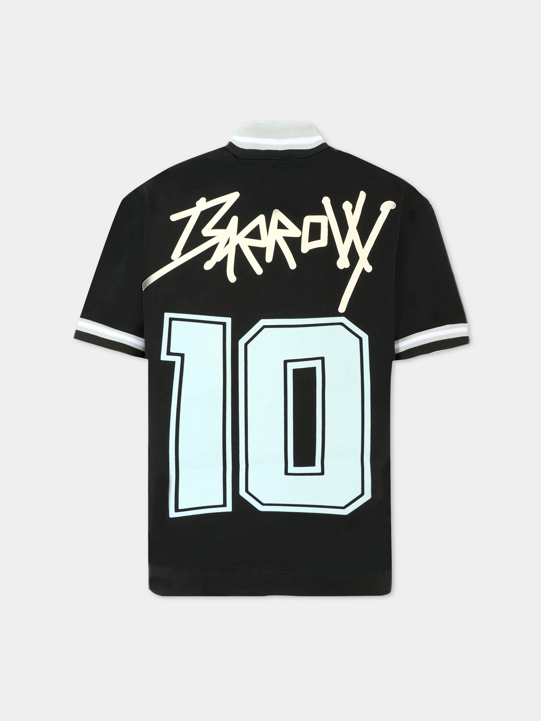 T-shirt nera per bambino con smile e scritta Napoli,Barrow,F5BKJUTH097 110