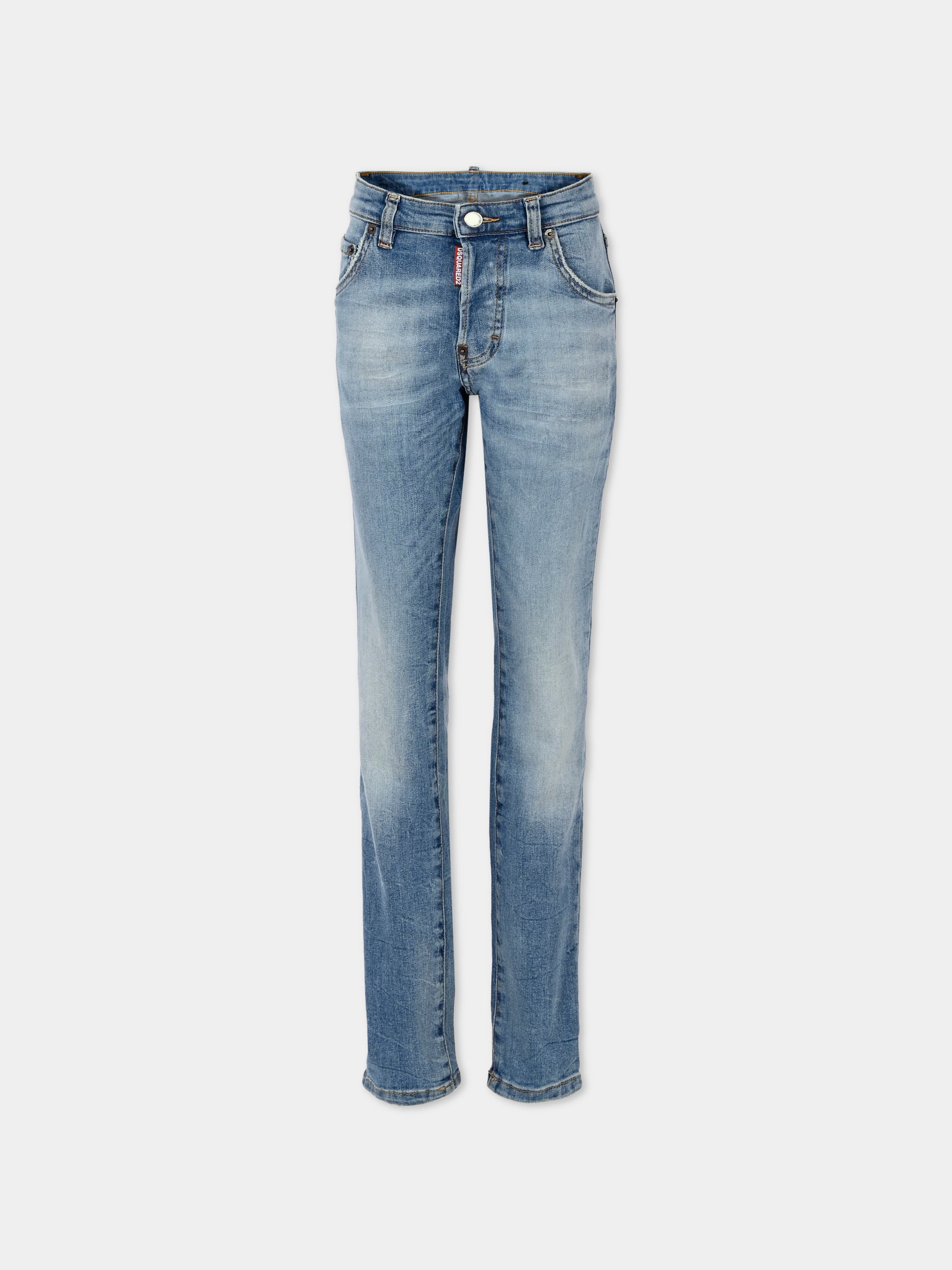 Jeans denim per bambino con logo,Dsquared2,DQ0236-D0AET-DQ01