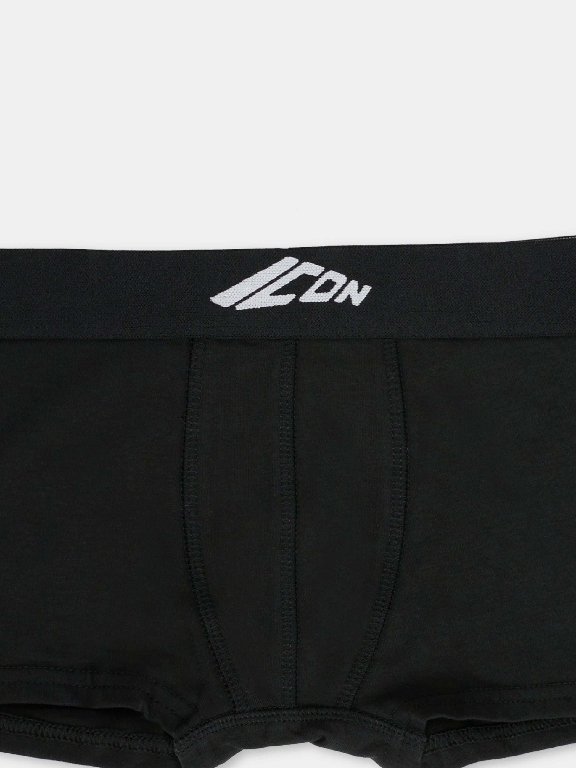 Boxer nero per bambino con logo,Dsquared2,DQ2952-D008J-DQ90J