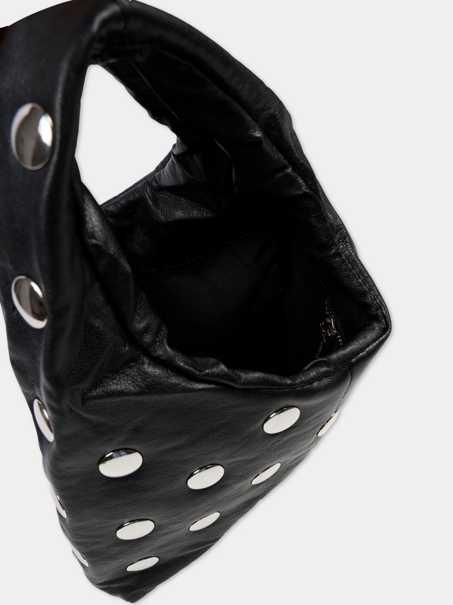 Borsa nera per bambina con borchie,Msgm Kids,F5MSJGBA095 110