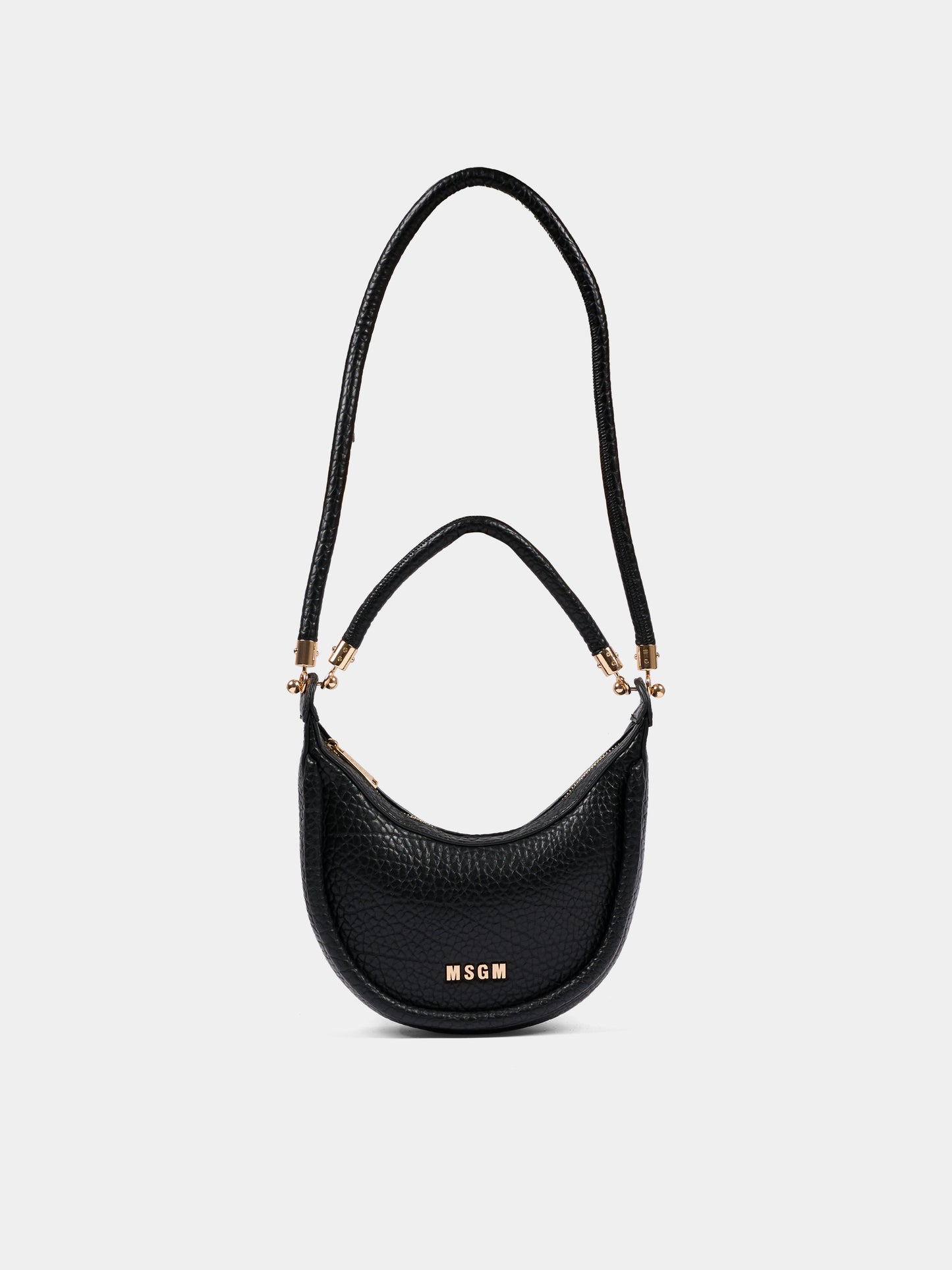 Borsa nera per bambina con logo,Msgm Kids,F5MSJGBA096 110