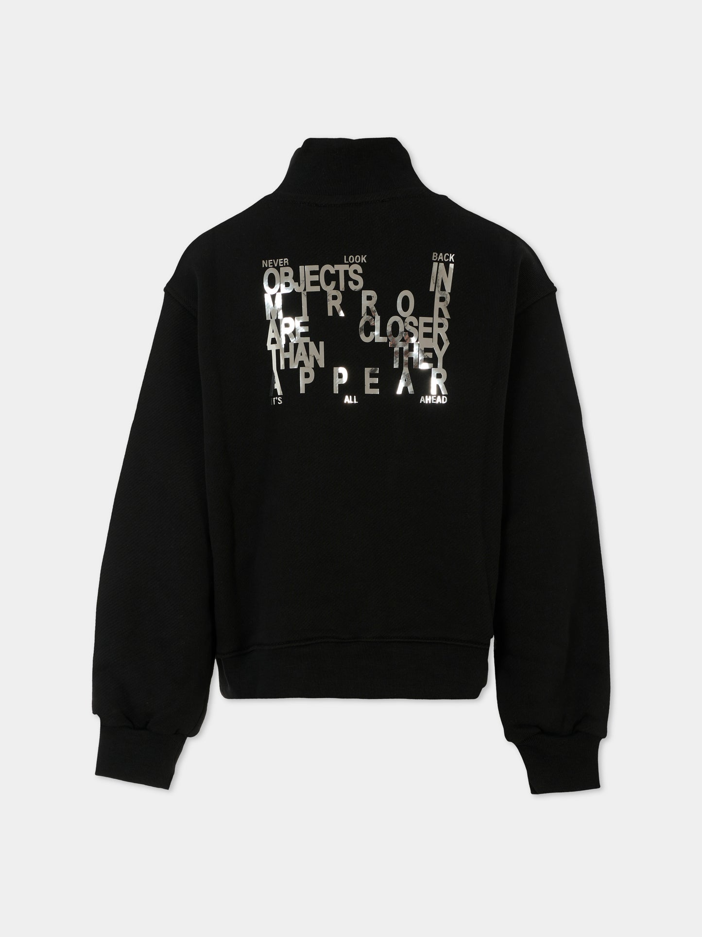 Felpa nera per bambina con logo,Msgm Kids,F5MSJGSW188 110