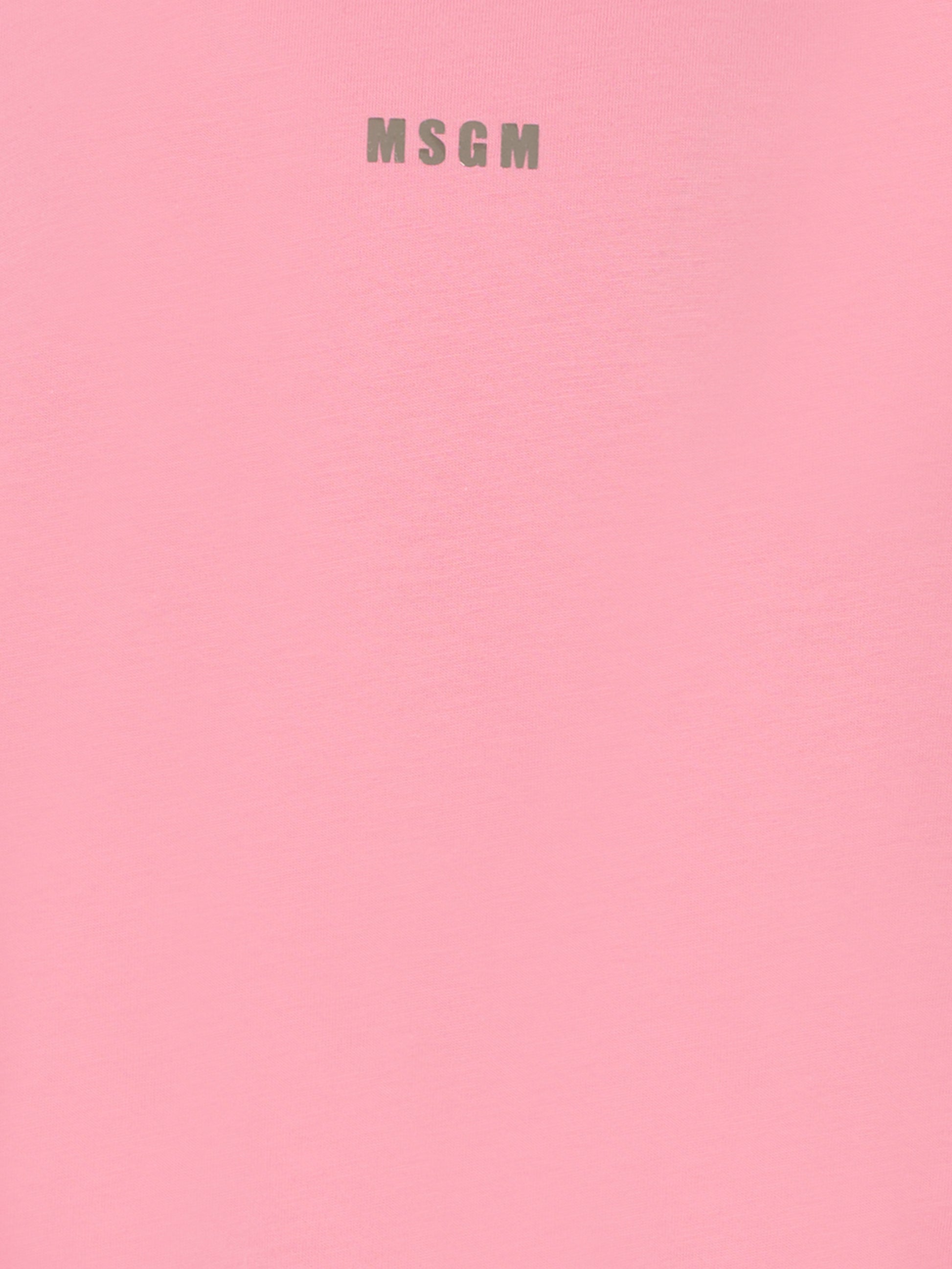 Dolcevita rosa per bambina con logo,Msgm Kids,F5MSJGTH192 MS038