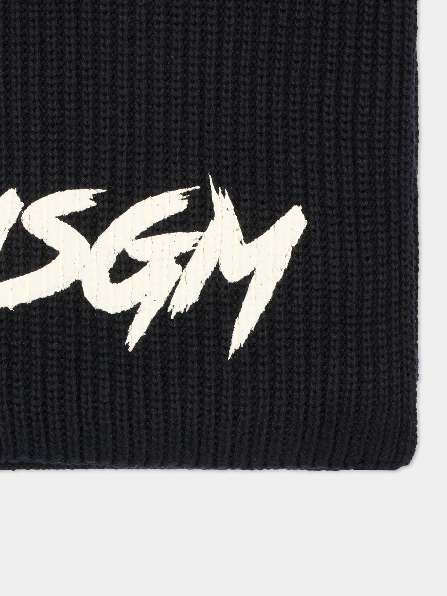 Sciarpa nera per bambini con logo,Msgm Kids,F5MSJUSC092 110/38