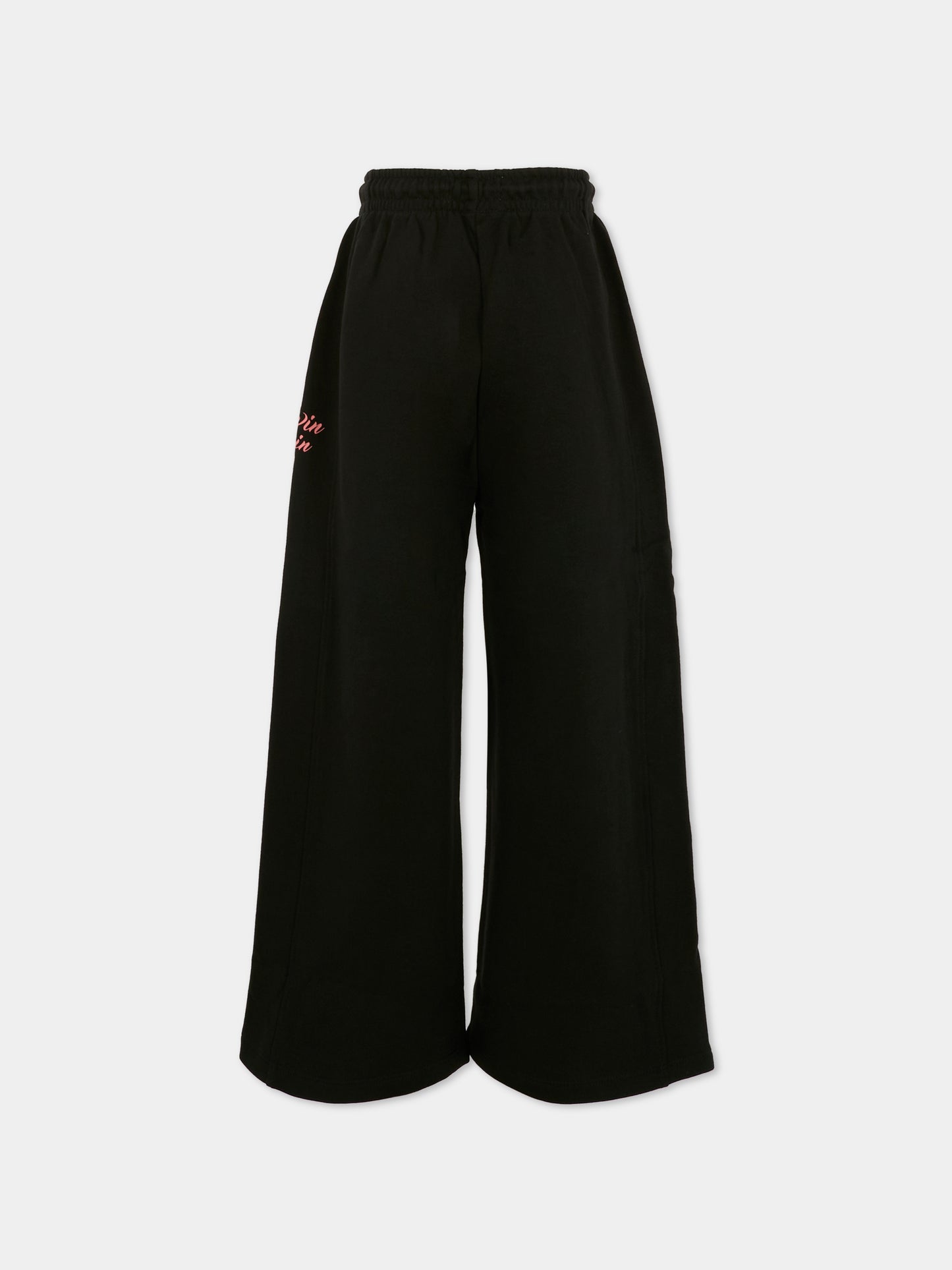 Pantaloni neri per bambina con logo,Calvin Klein Kids,25WCKIG0IG03024 BEH