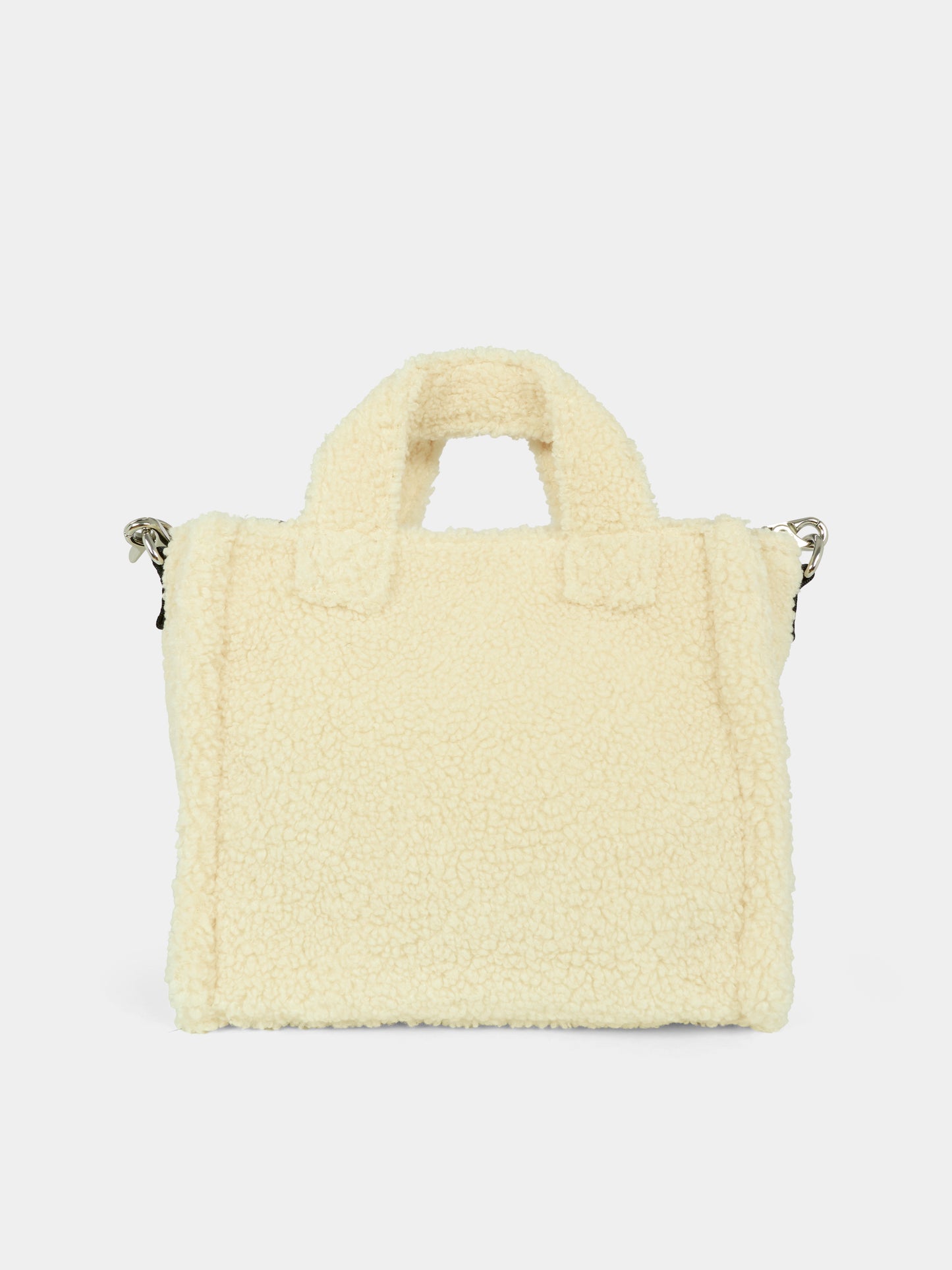 Borsa avorio per bambina con logo,Calvin Klein Kids,25WCKIU0IU00355 PGB