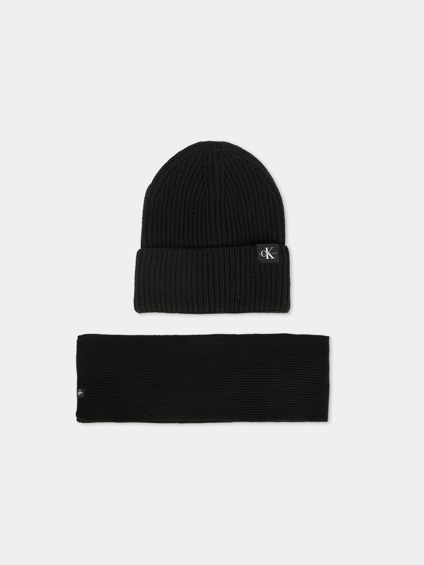 Set accessori nero per bambini con logo,Calvin Klein Kids,25WCKIU0IU00638 BEH