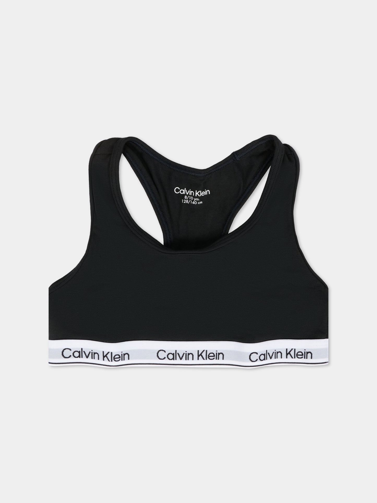 Set reggiseni neri per bambina con logo,Calvin Klein Kids,G80G800742 0SA