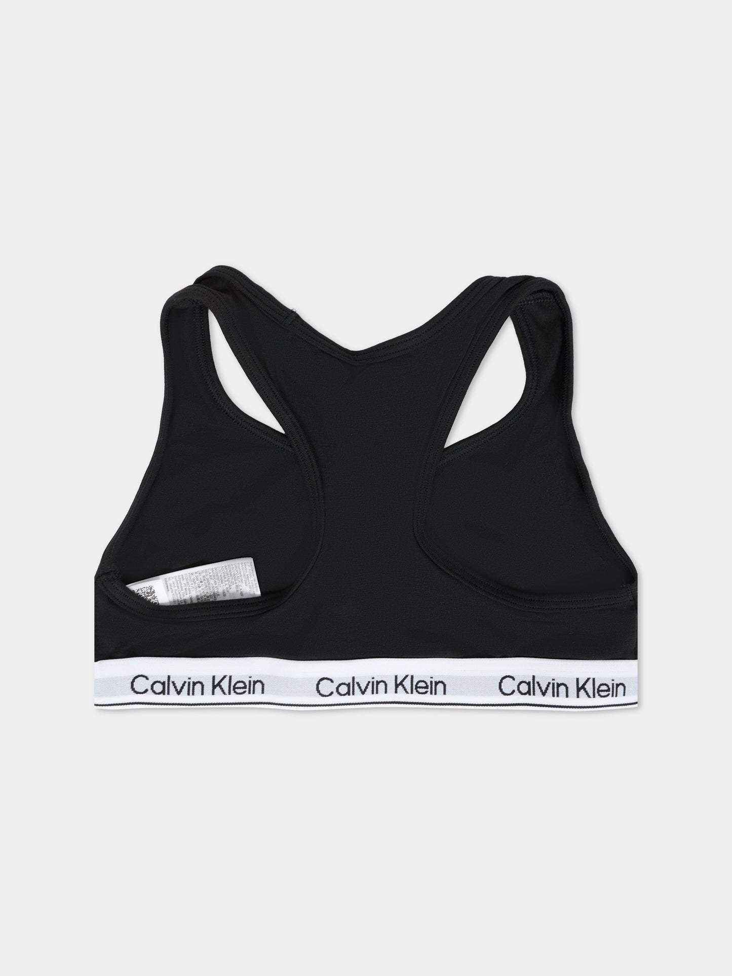 Set reggiseni neri per bambina con logo,Calvin Klein Kids,G80G800742 0SA