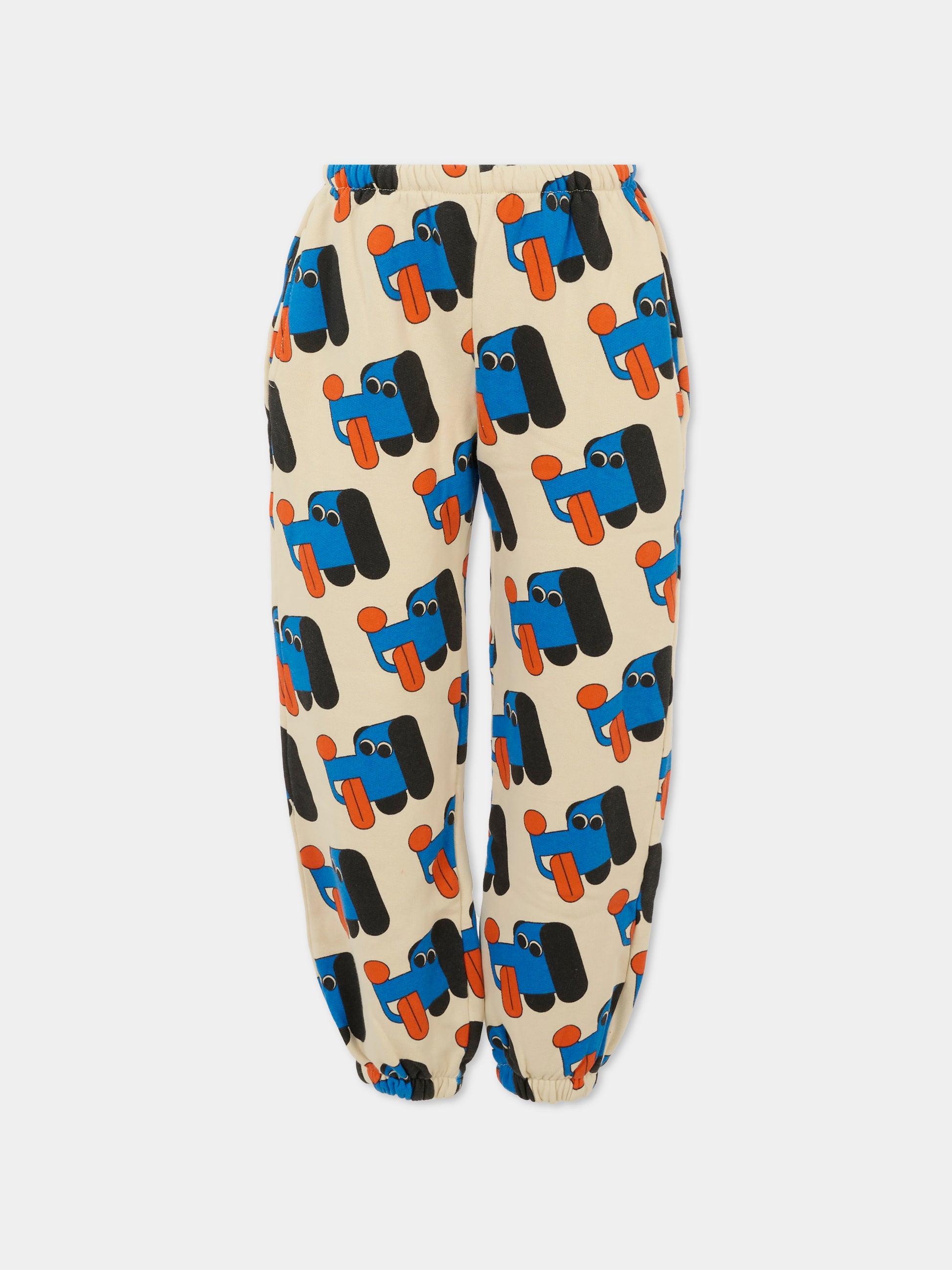 Pantaloni avorio per bambino con cane,Bobo Choses,B225AC064