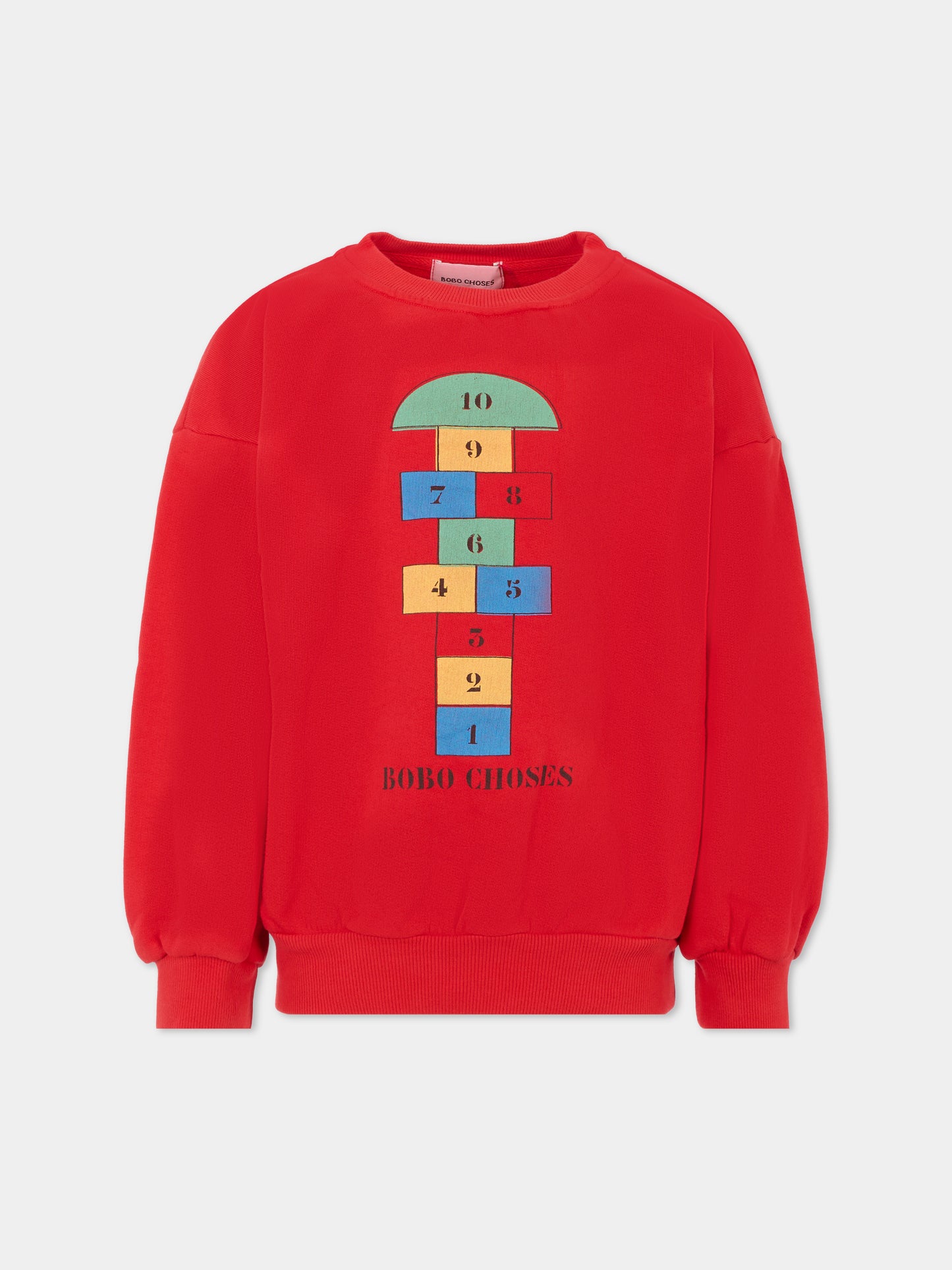 Felpa rossas per bambini con gioco campana,Bobo Choses,B225AC036