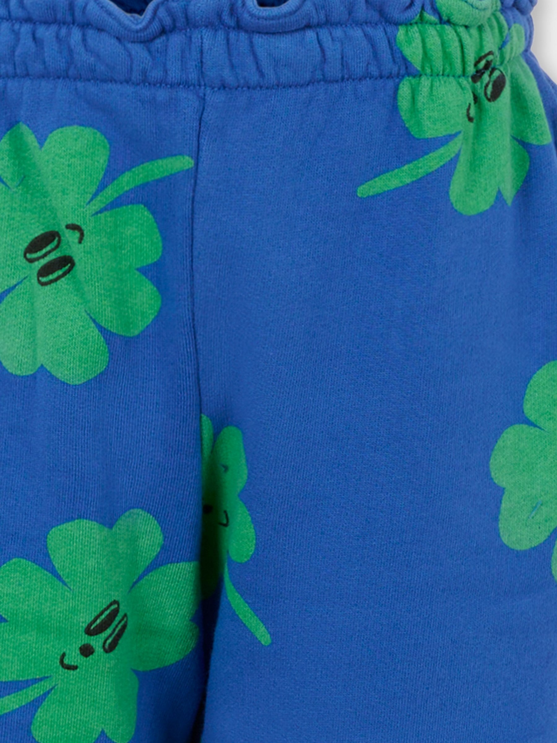 Pantaloni blu per bambina con quadrifogli,Bobo Choses,B225AC074