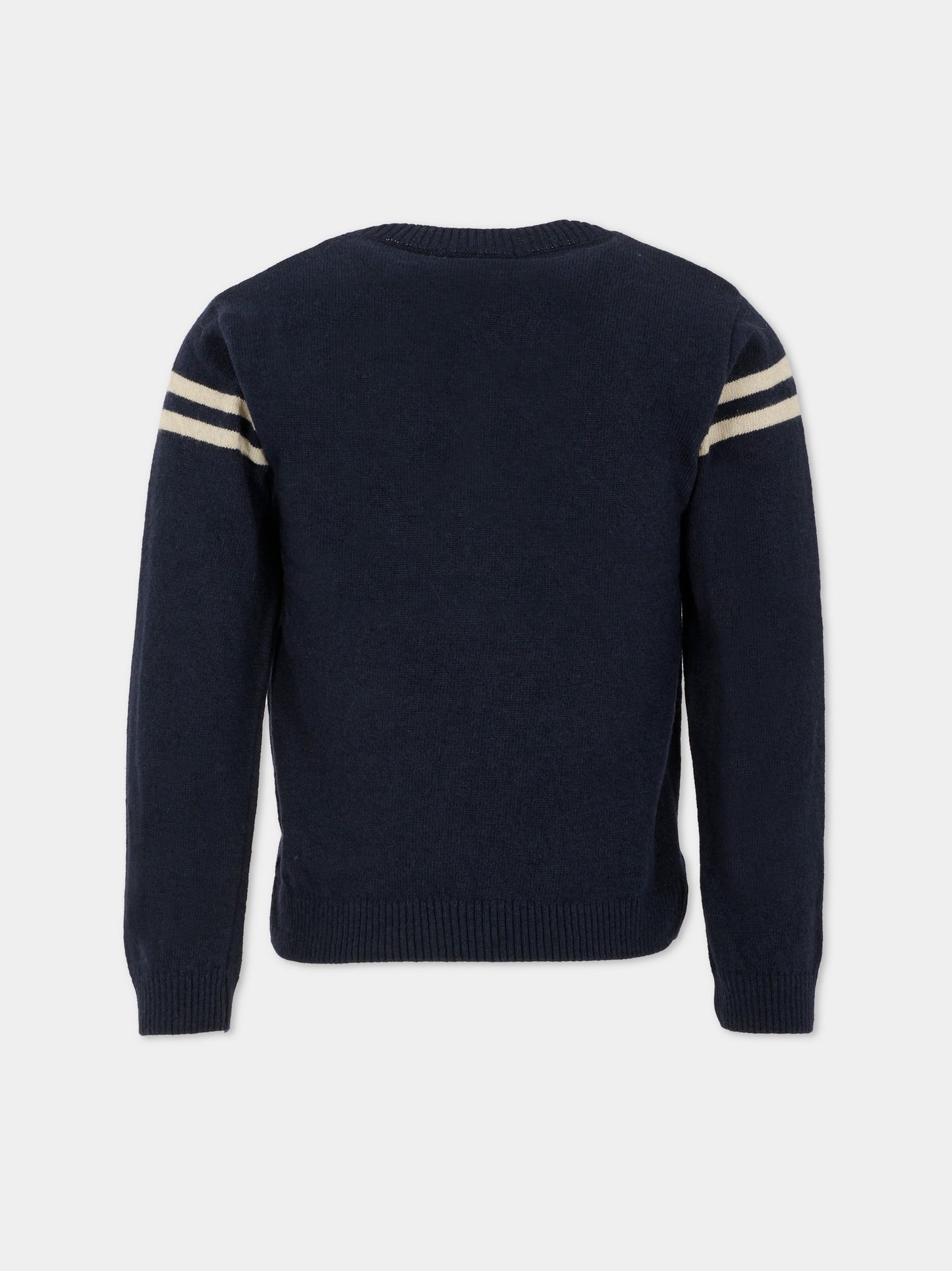 Maglione blu per bambino con cane,Patachou,PAP SWE4133367 360