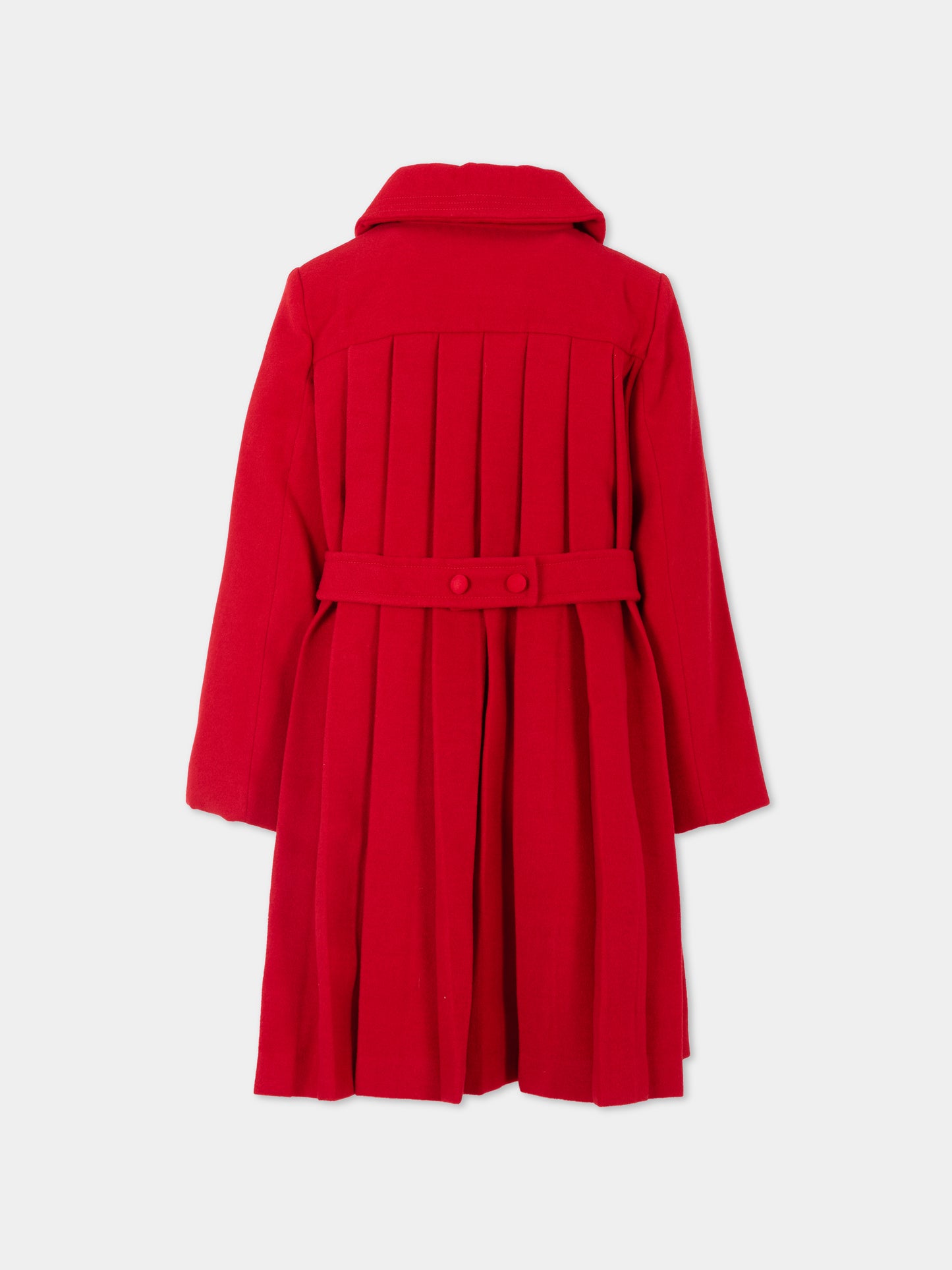 Cappotto rosso per bambina con fiocco,Patachou,PAP CA4133580 960