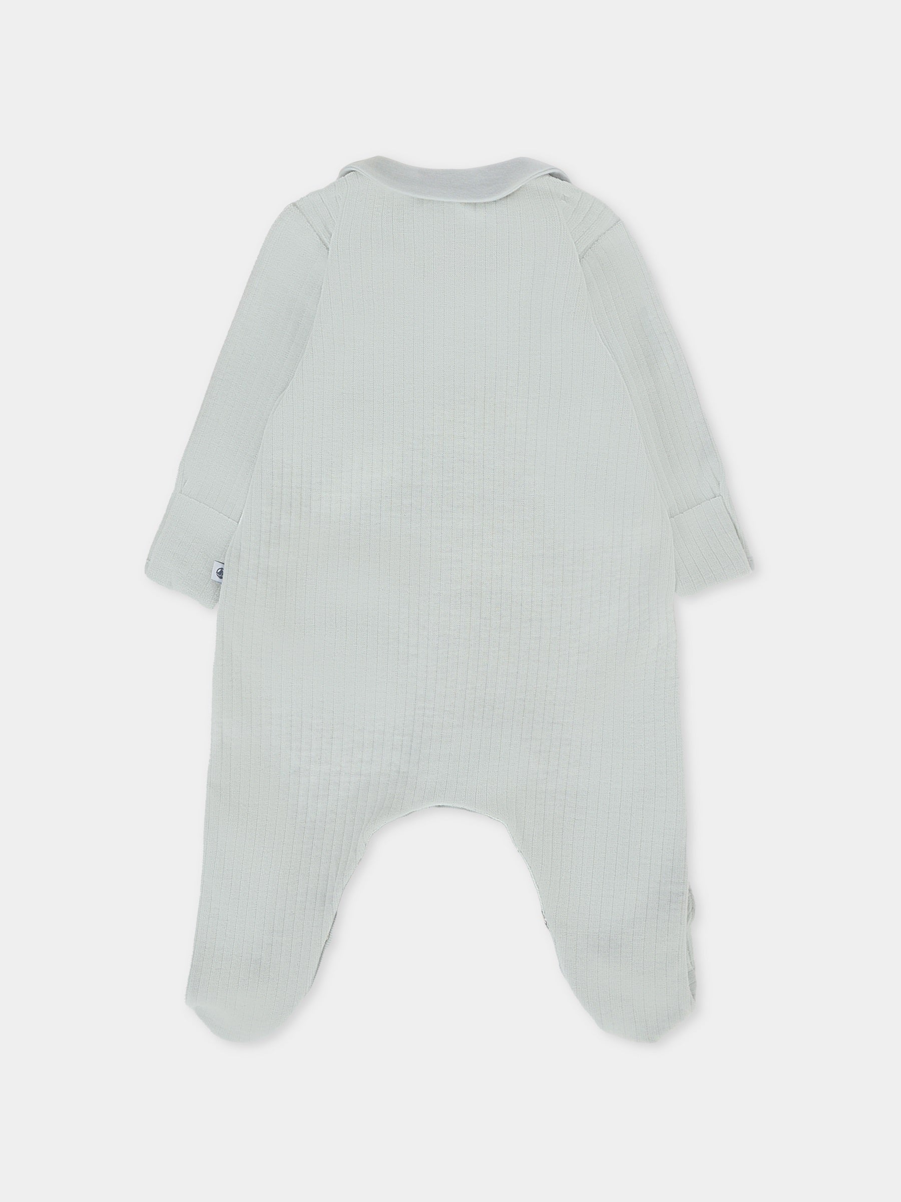 Tutina celeste per neonato con cuore,Petit Bateau,A0DUL 01