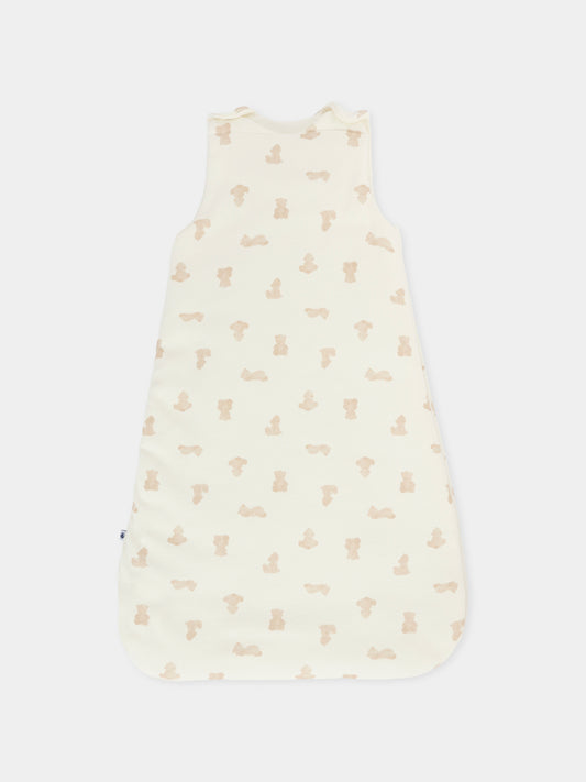 Sacco nanna avorio per neonati con orsi,Petit Bateau,A0E13 01