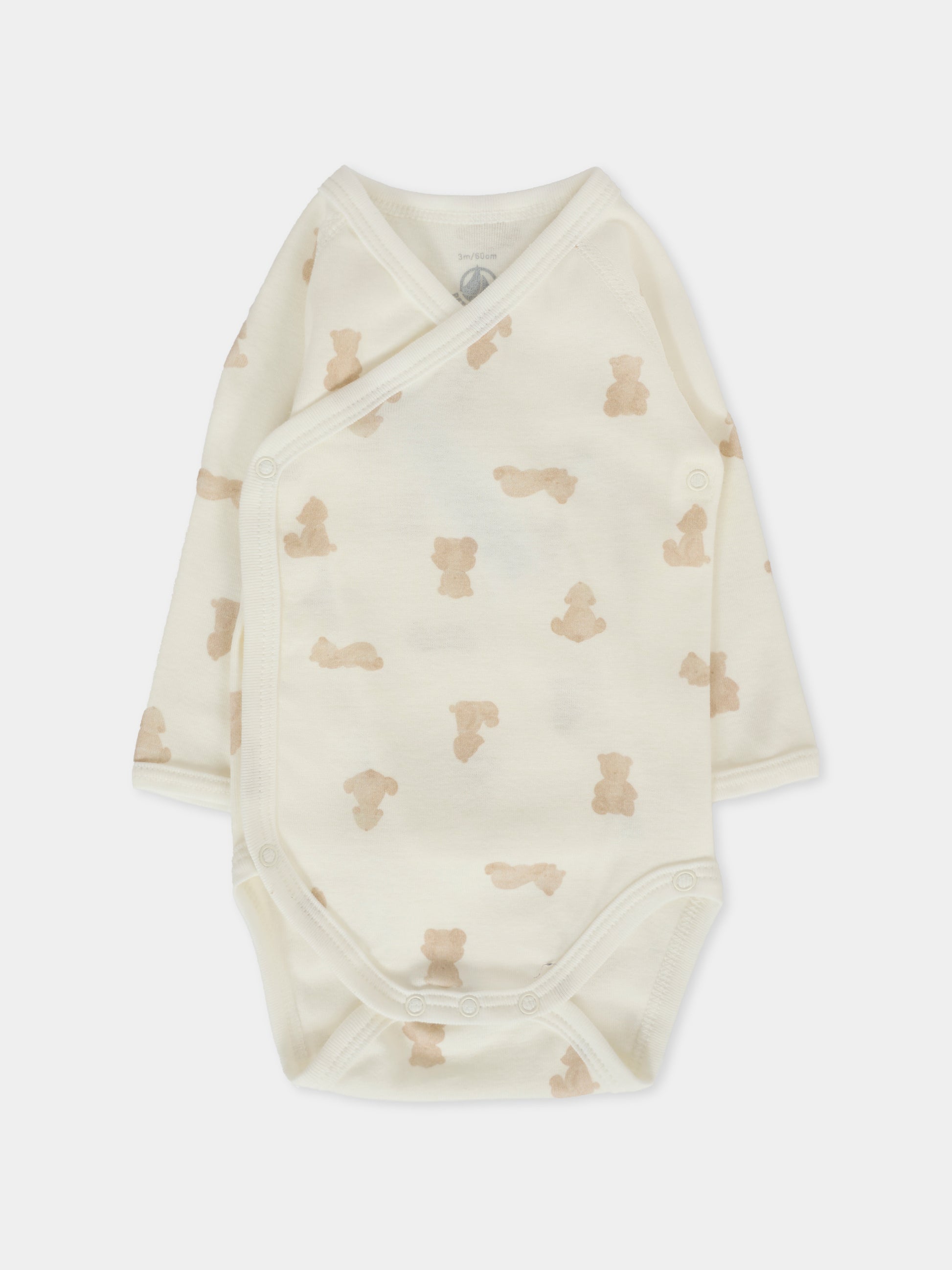 Set di body multicolor per neonati con orsi,Petit Bateau,A0DZG 00