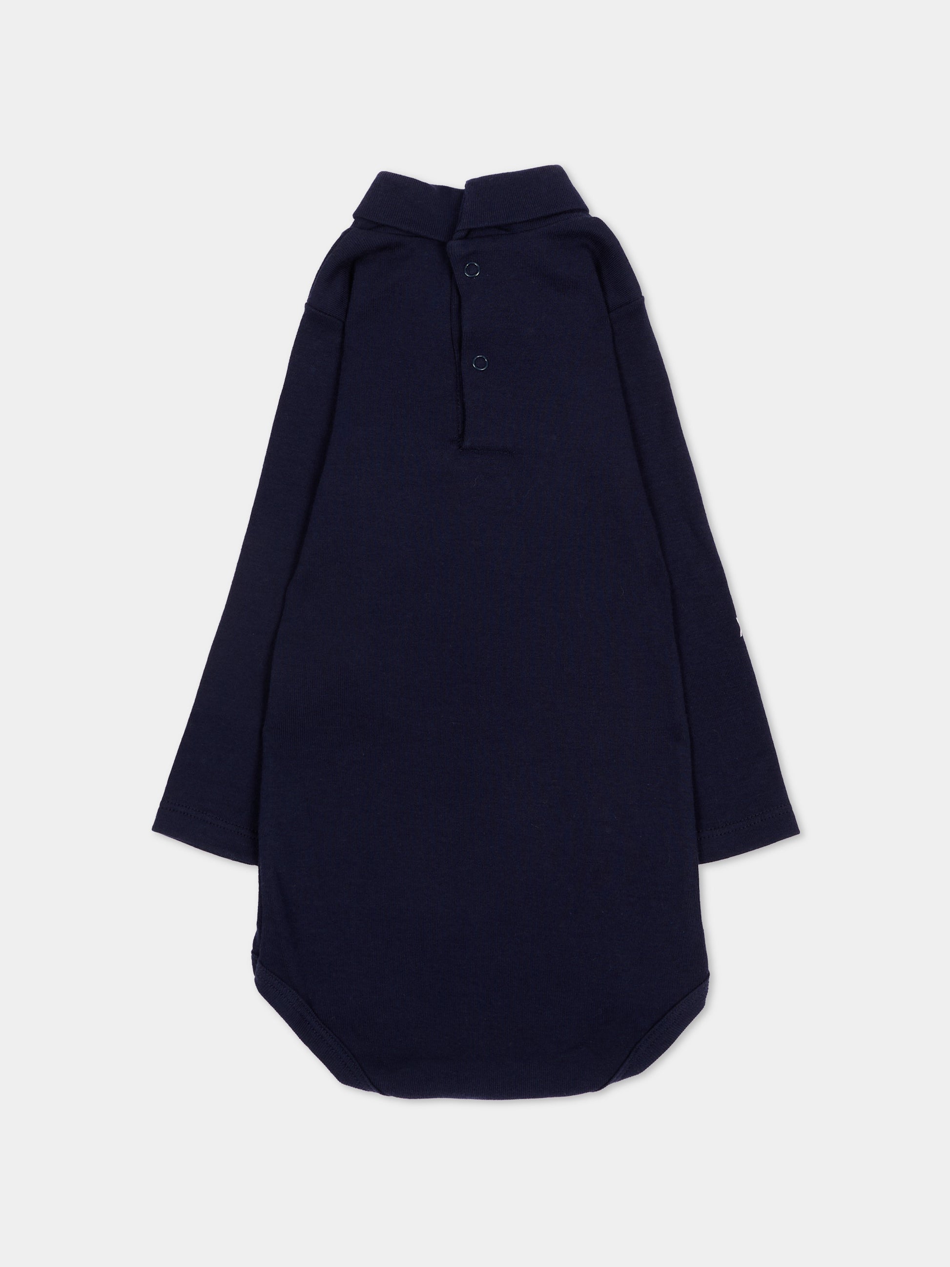Body blu per neonata con logo,Petit Bateau,A0DX5 02