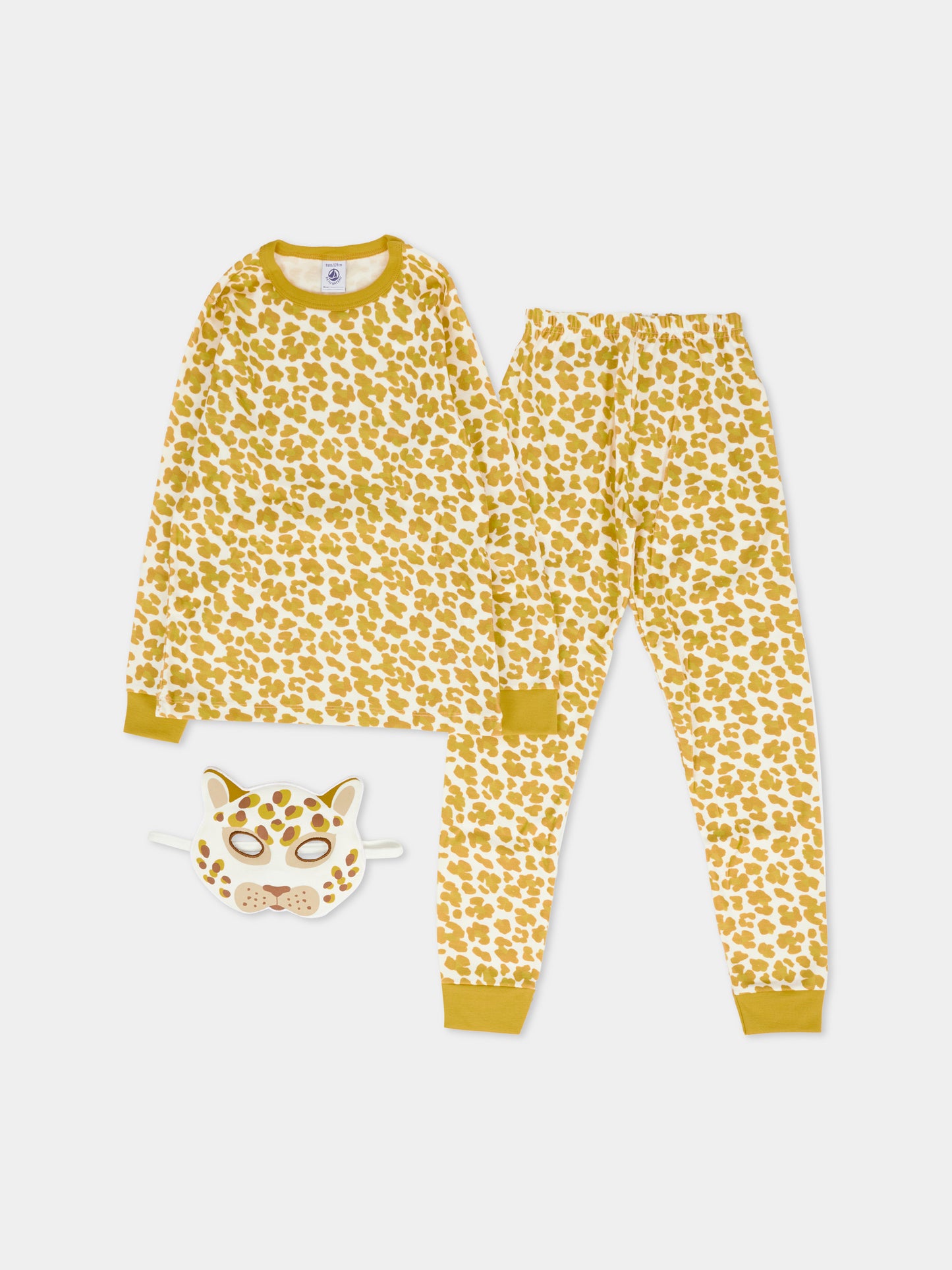 Pigiama giallo per bambini con maschera,Petit Bateau,A0DQV 01