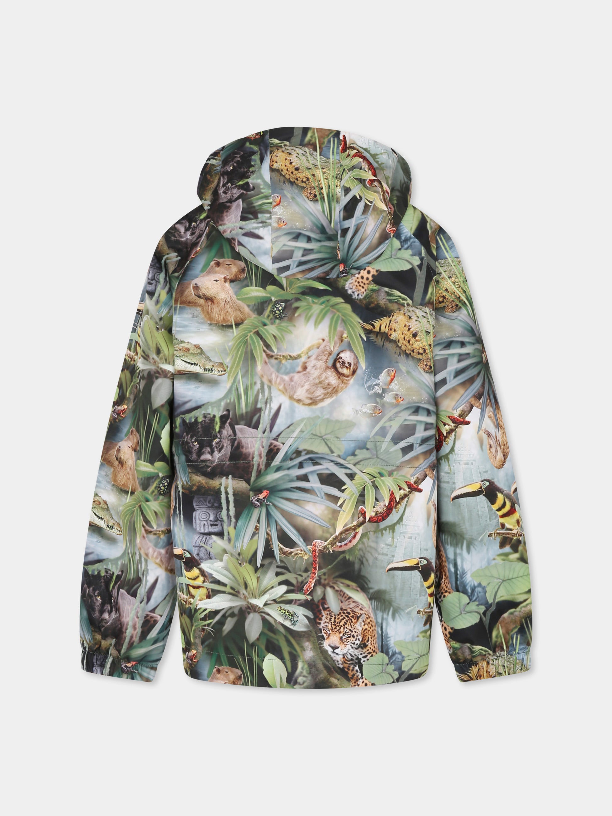 Giacca a vento Hoplas multicolor per bambino con stampa giungla,Molo,5S25M312 9334
