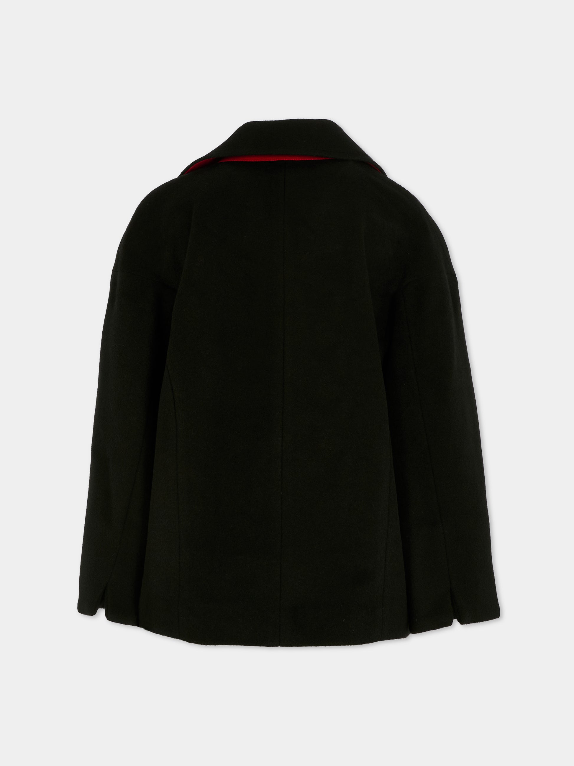 Cappotto nero per bambina,Max&co,MX0229-MX052-MX900