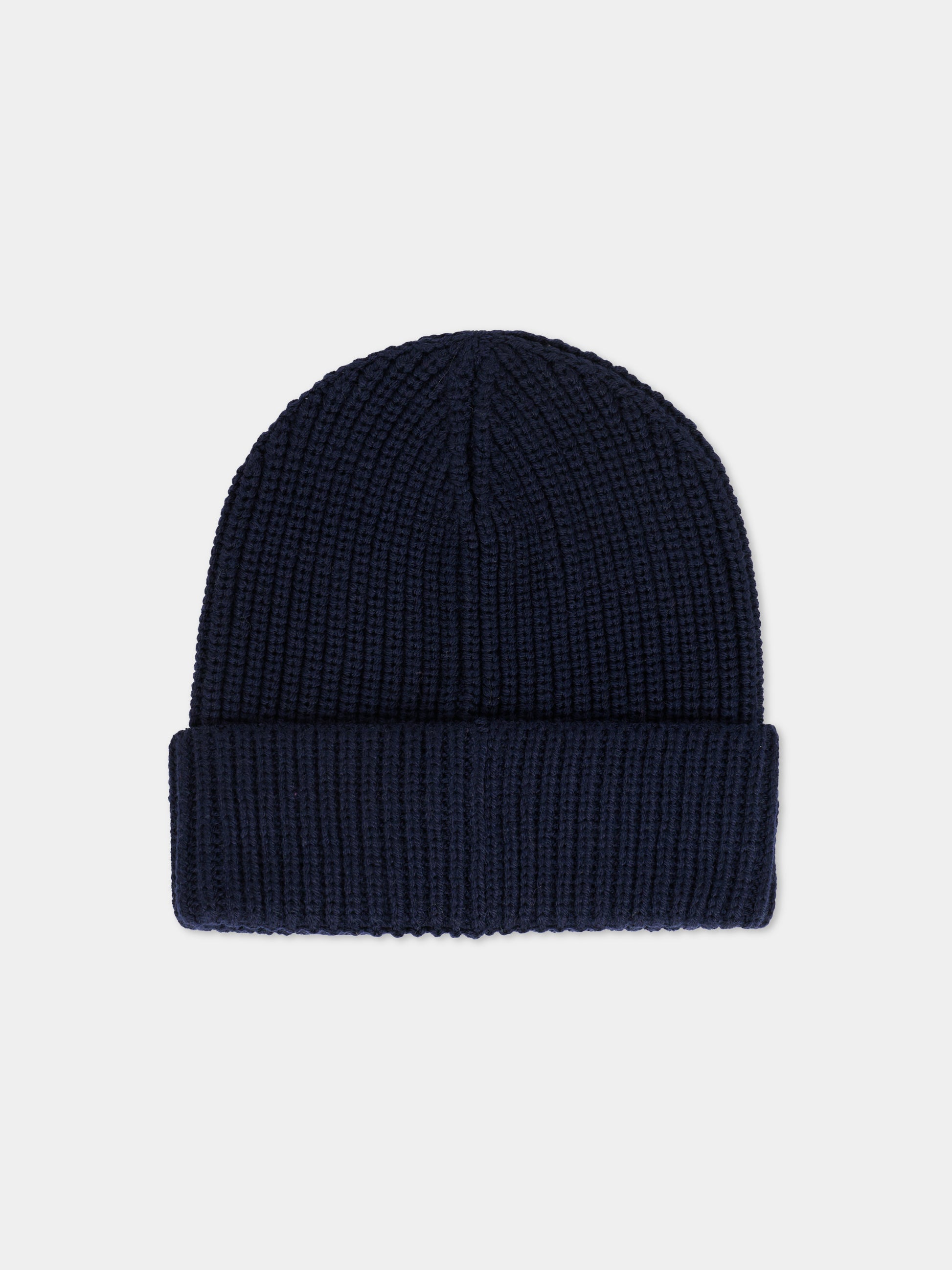 Berretto blu per bambina con patch,Max&co,MX0242-MX048-MX853