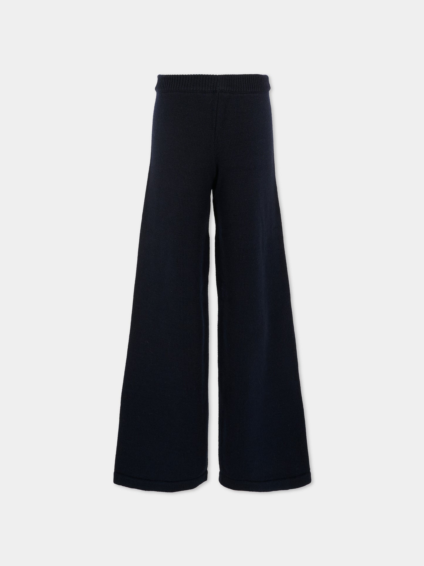 Pantaloni blu per bambina con patch,Max&co,MX0257-MX043-MX853