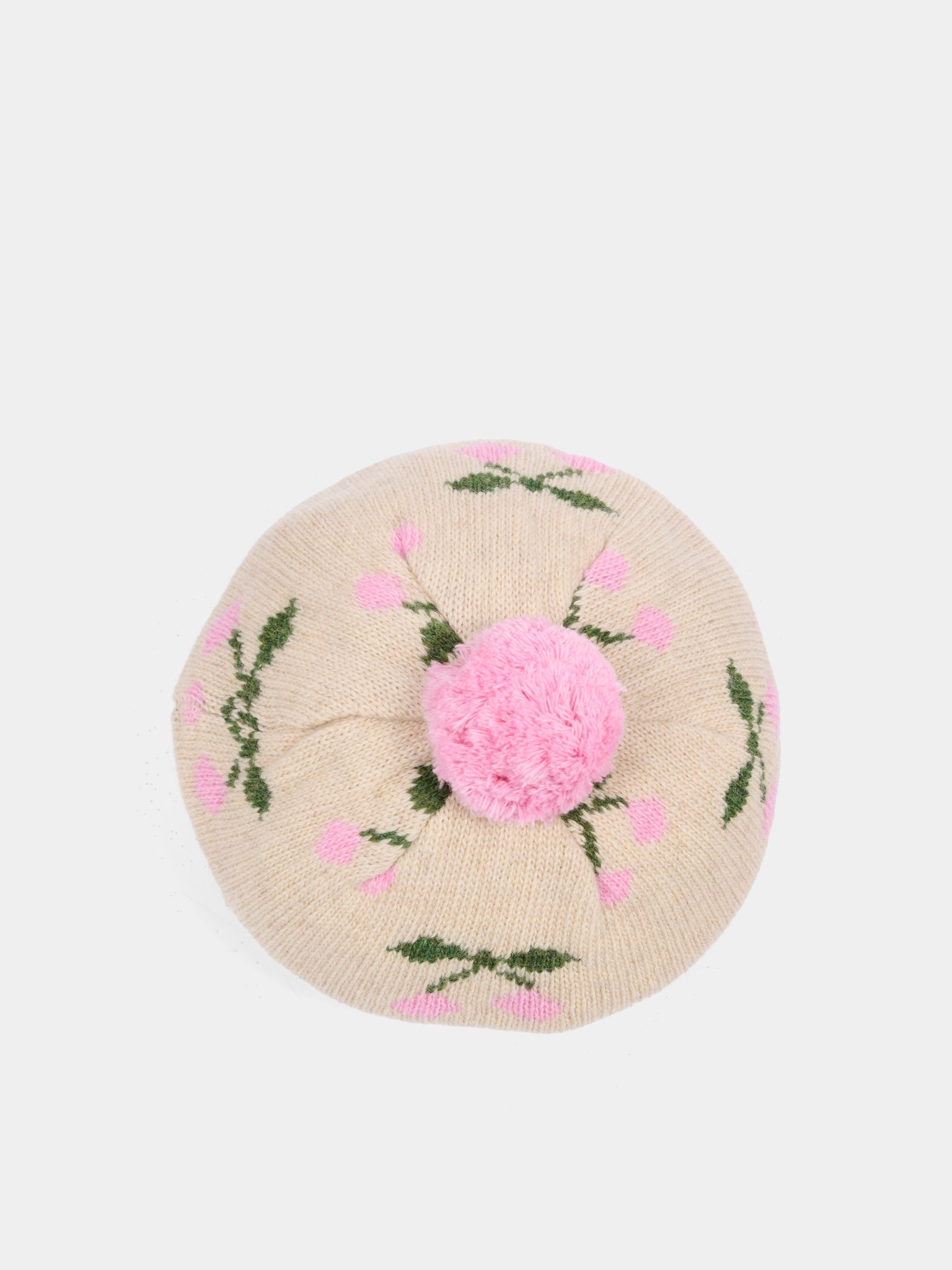 Basco beige per bambina con ciliegie,Konges Sløjd,KS101423 CHERRY