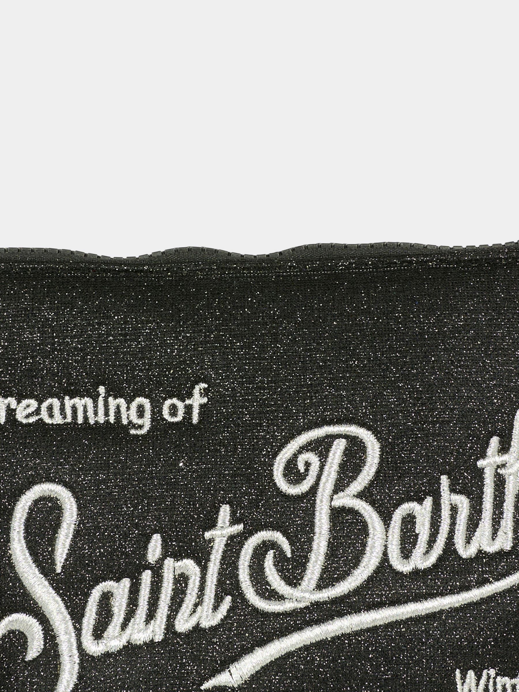 Pochette Aline nera per bambina con logo e paillettes,Mc2 Saint Barth,ALI0026 - 00207I