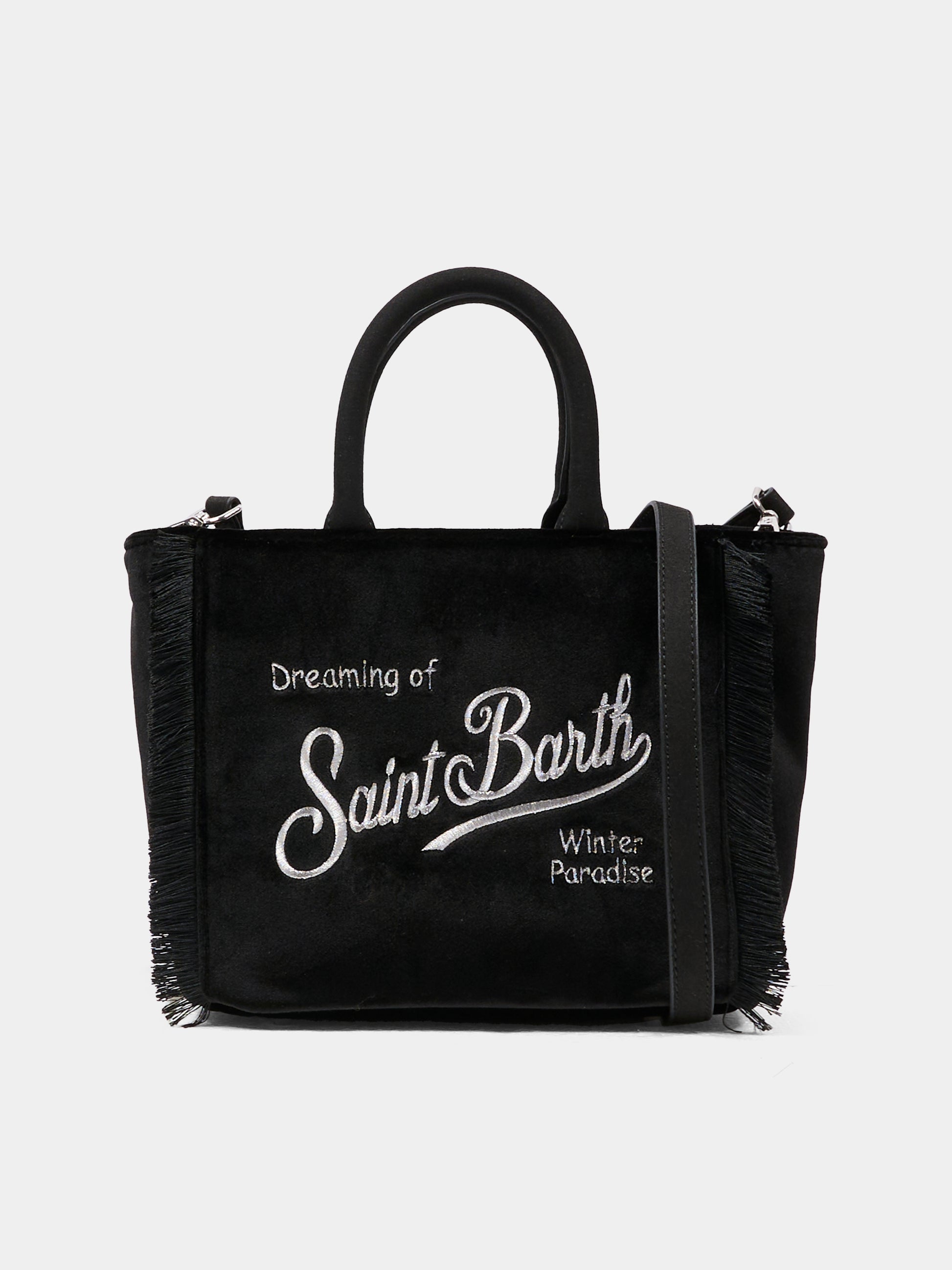 Borsa Vanity Mini nera per bambina con logo,Mc2 Saint Barth,VAMI027 - 00207I