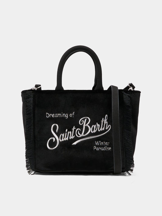 Borsa Vanity Mini nera per bambina con logo,Mc2 Saint Barth,VAMI027 - 00207I