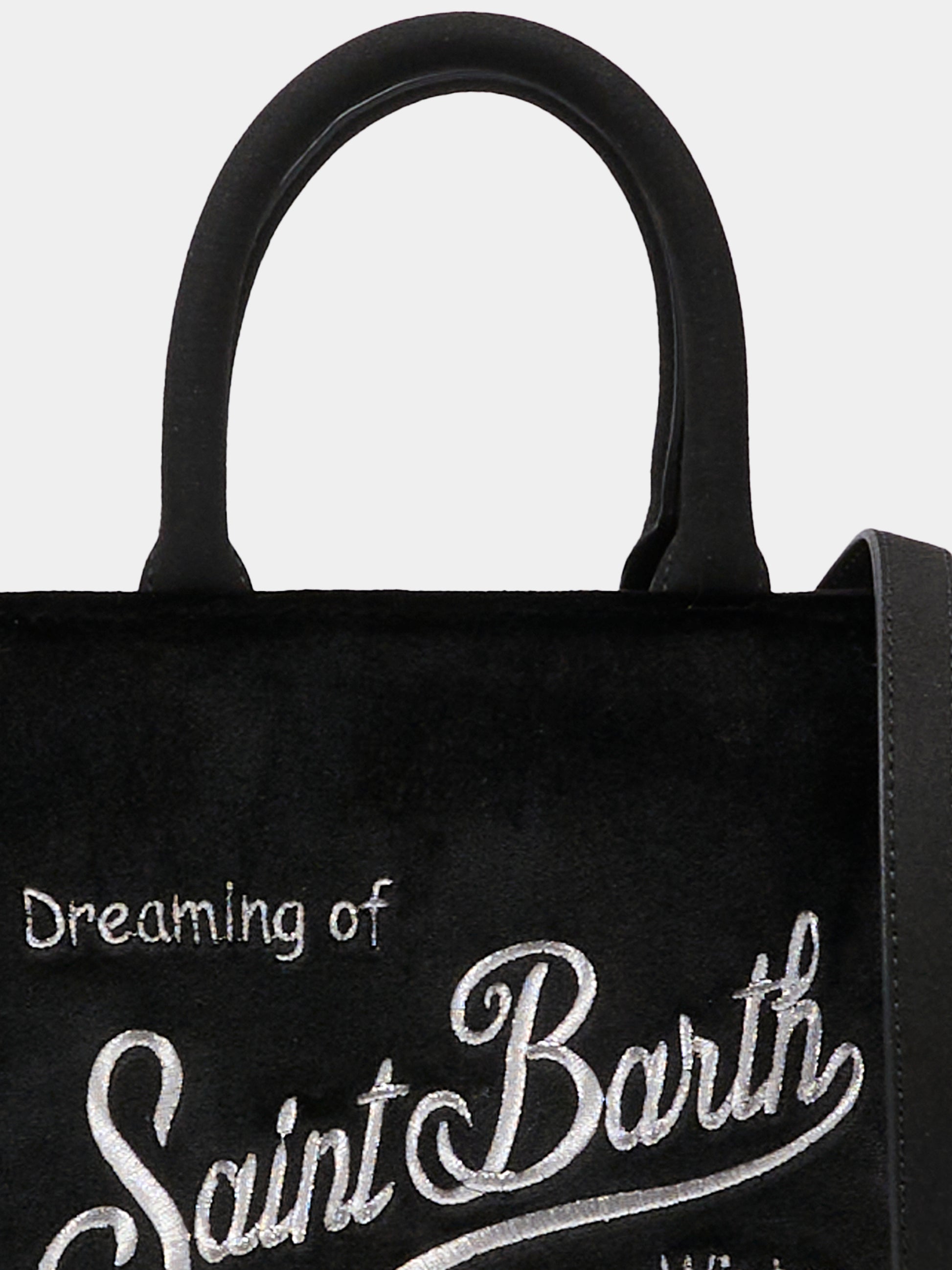 Borsa Vanity Mini nera per bambina con logo,Mc2 Saint Barth,VAMI027 - 00207I