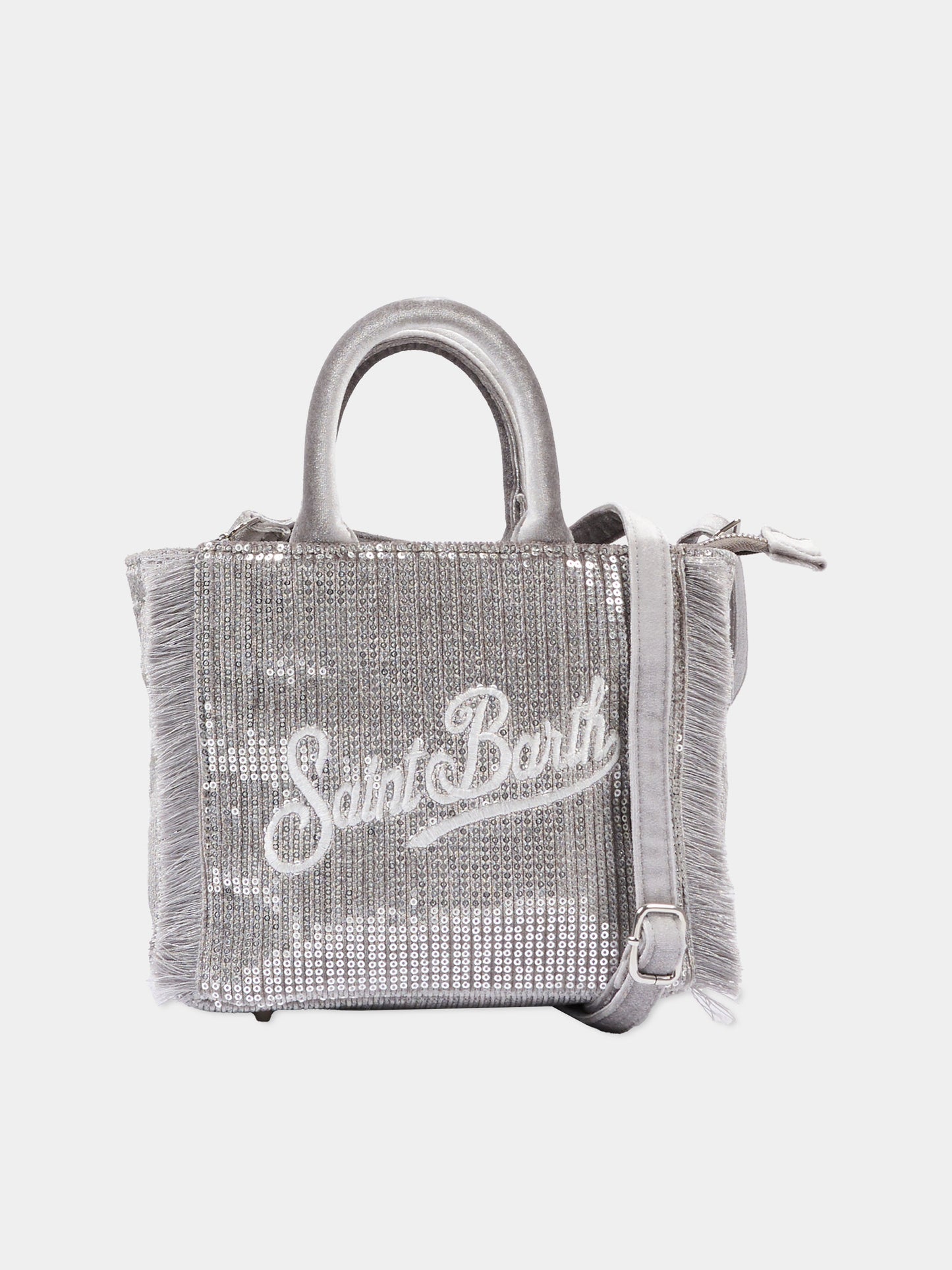 Borsa Vanity Mini argento per bambina con logo,Mc2 Saint Barth,VAMI027 - 01398I