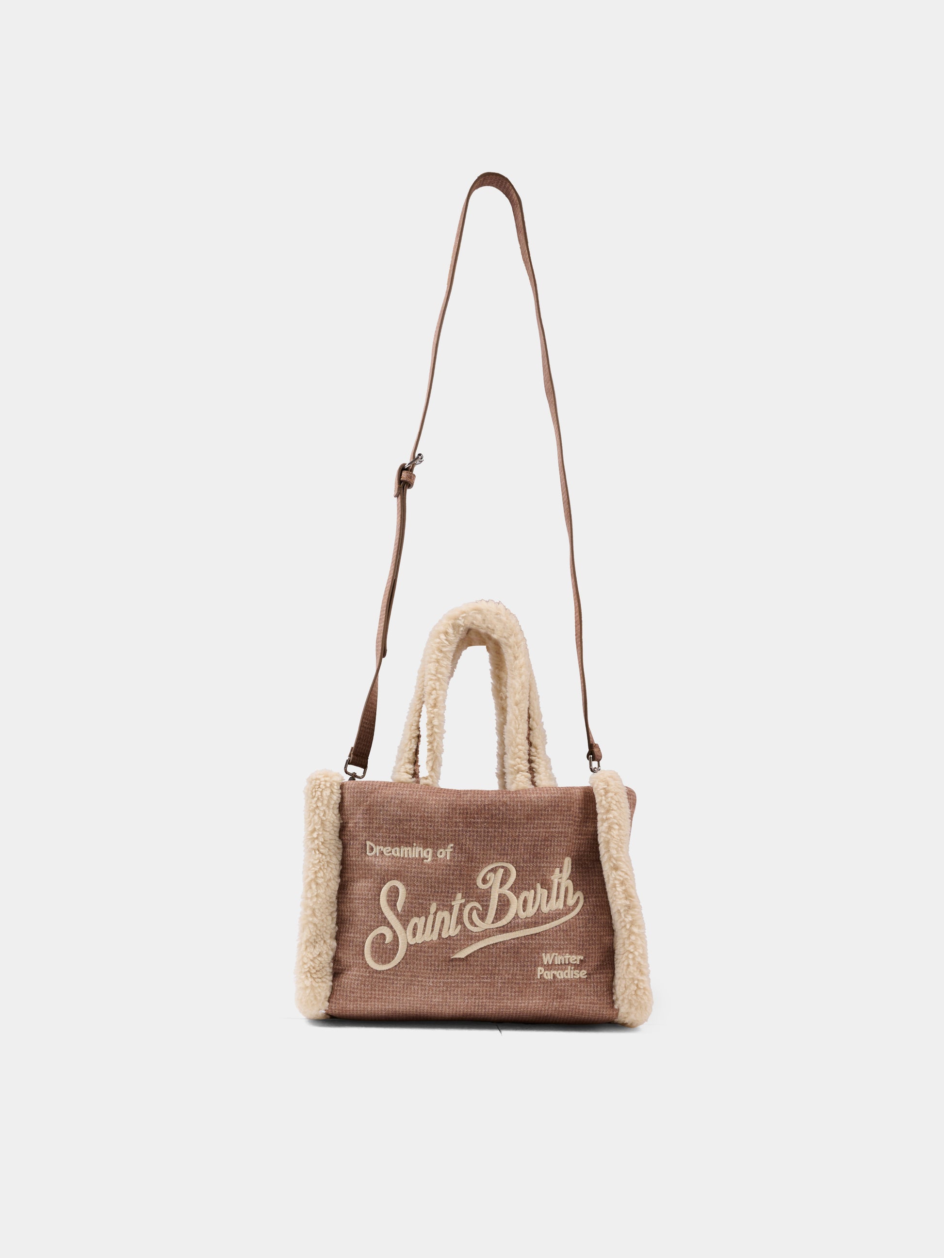 Borsa Colette marrone per bambina con logo,Mc2 Saint Barth,COL0031 - 00285I