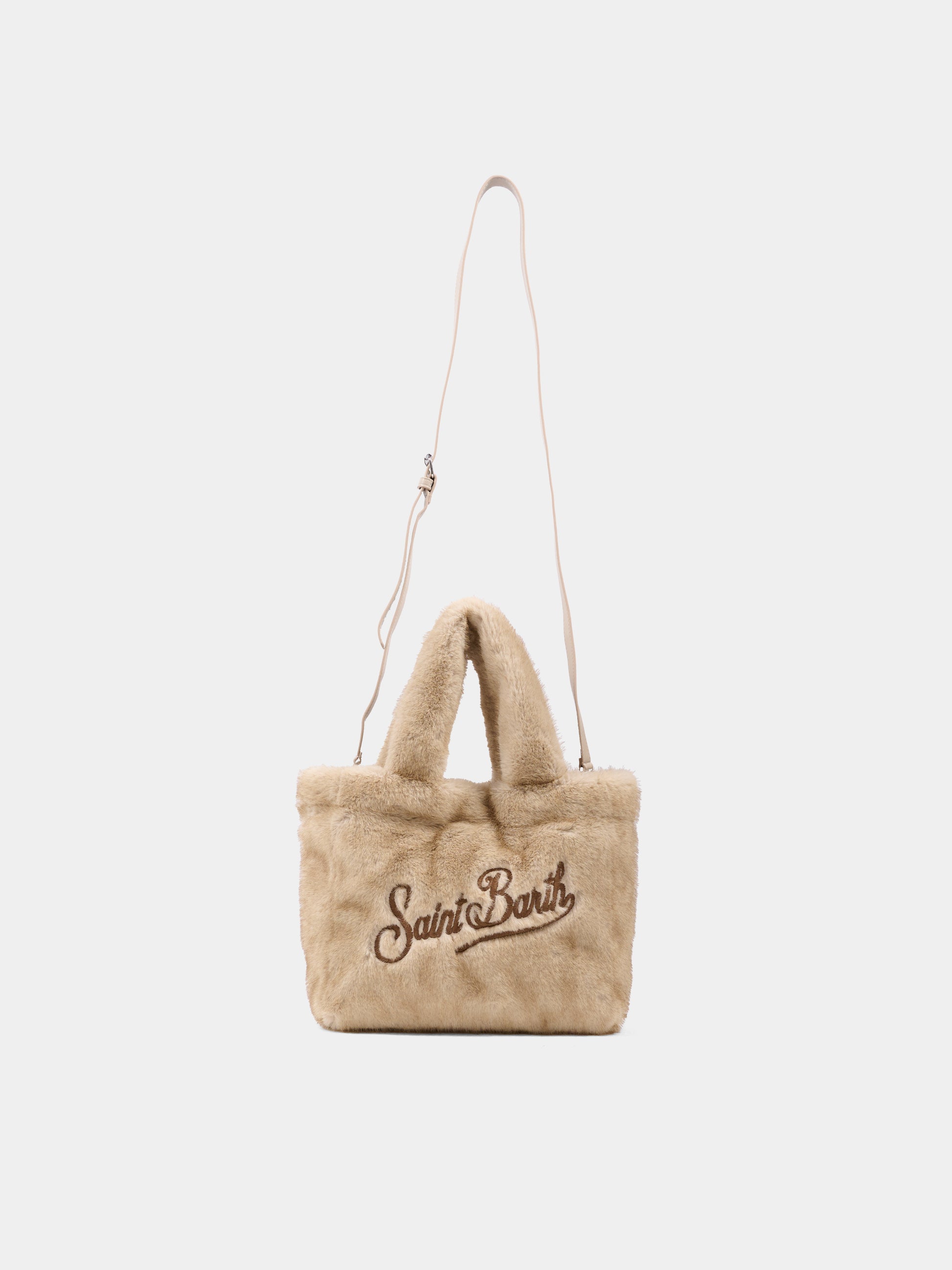 Borsa Colette beige per bambina con logo,Mc2 Saint Barth,COL0033 - 00289I