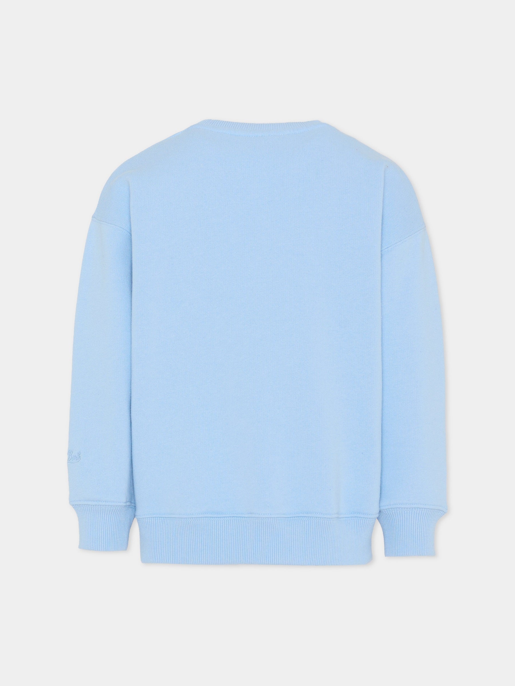 Felpa azzurra per bambina con berretti,Mc2 Saint Barth,BRN0002 - 01456I
